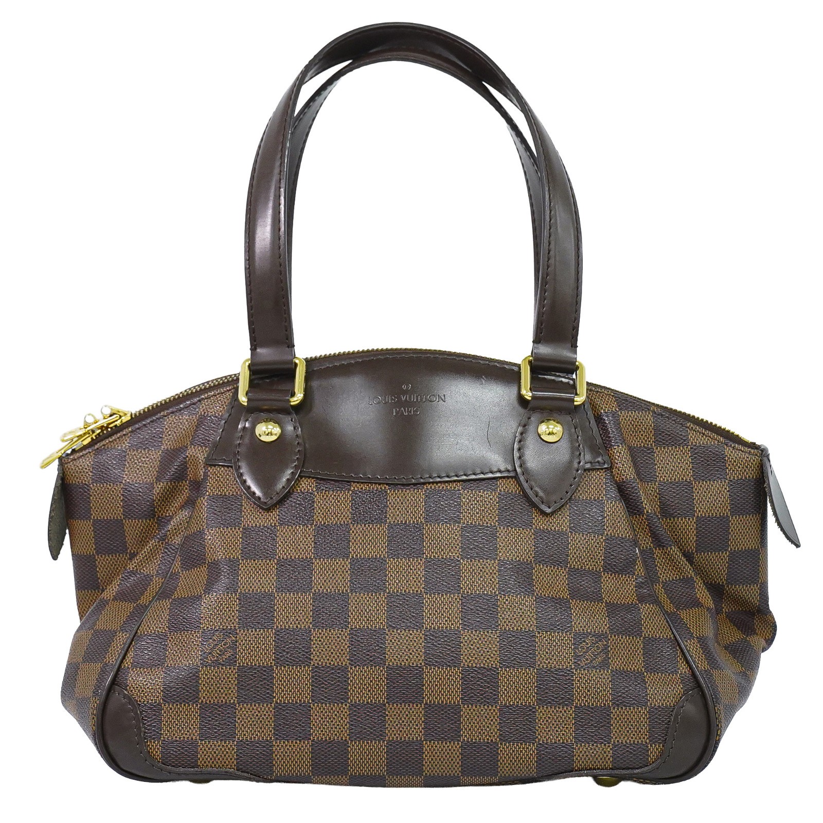 Louis Vuitton Verona Damier Brown Canvas Handbag (Pre-Owned)