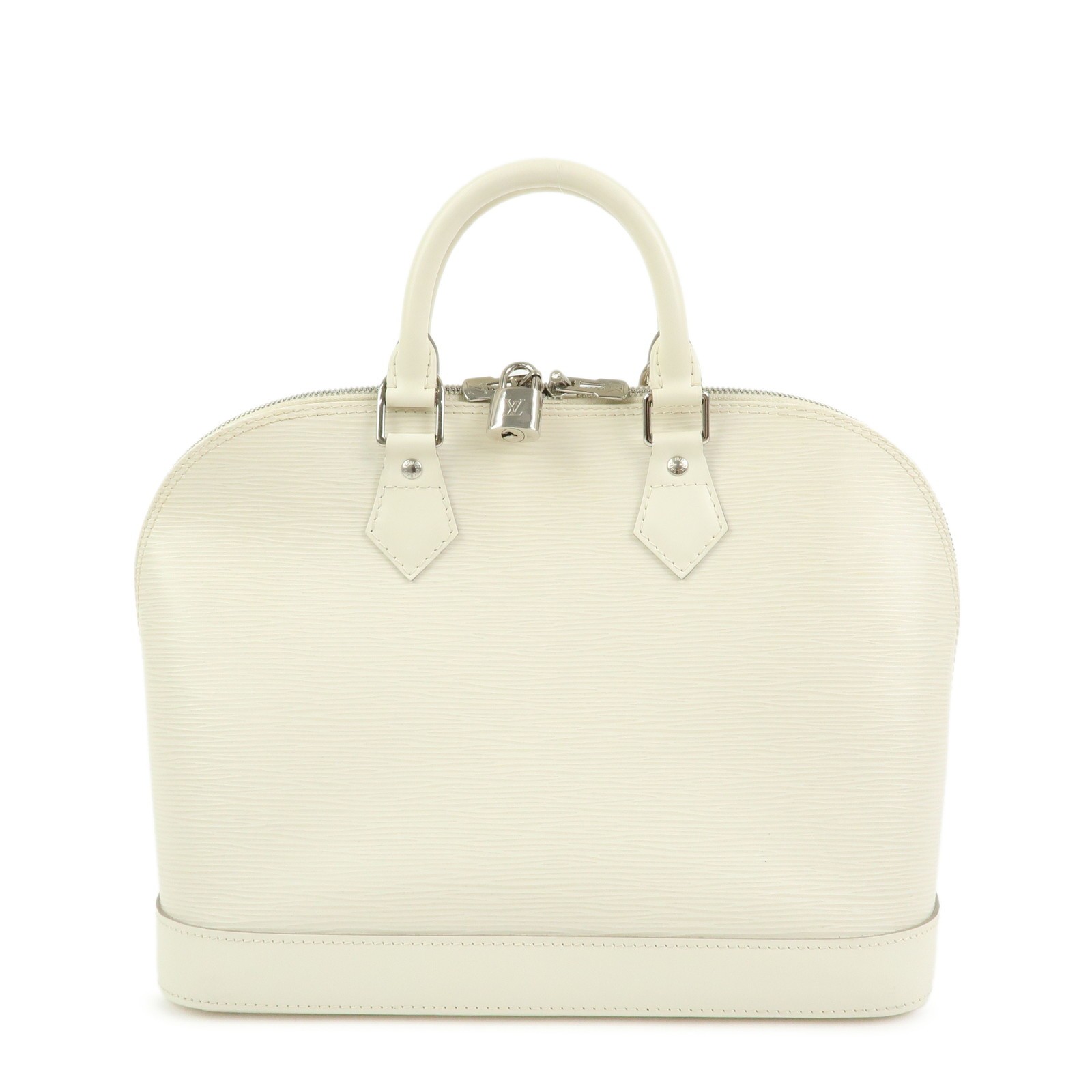 Louis Vuitton Alma Epi Leather White Leather Handbag (Pre-Owned)