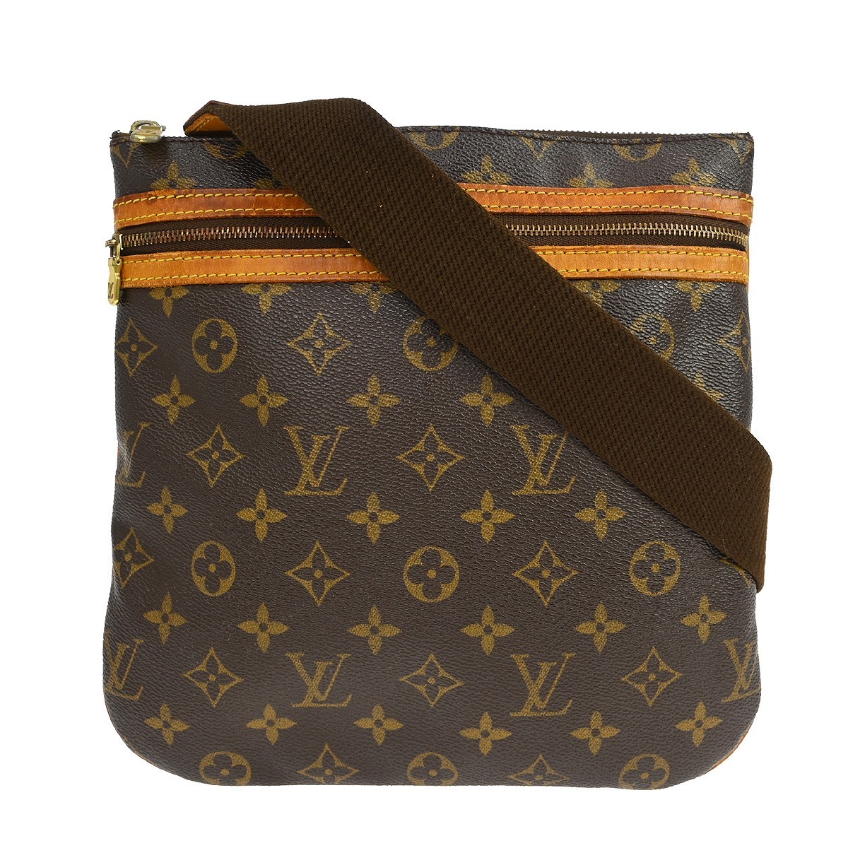 Louis Vuitton Bosphore Pochette Monogram Canvas Brown Canvas Clutche & Pouche Bag (Pre-Owned)