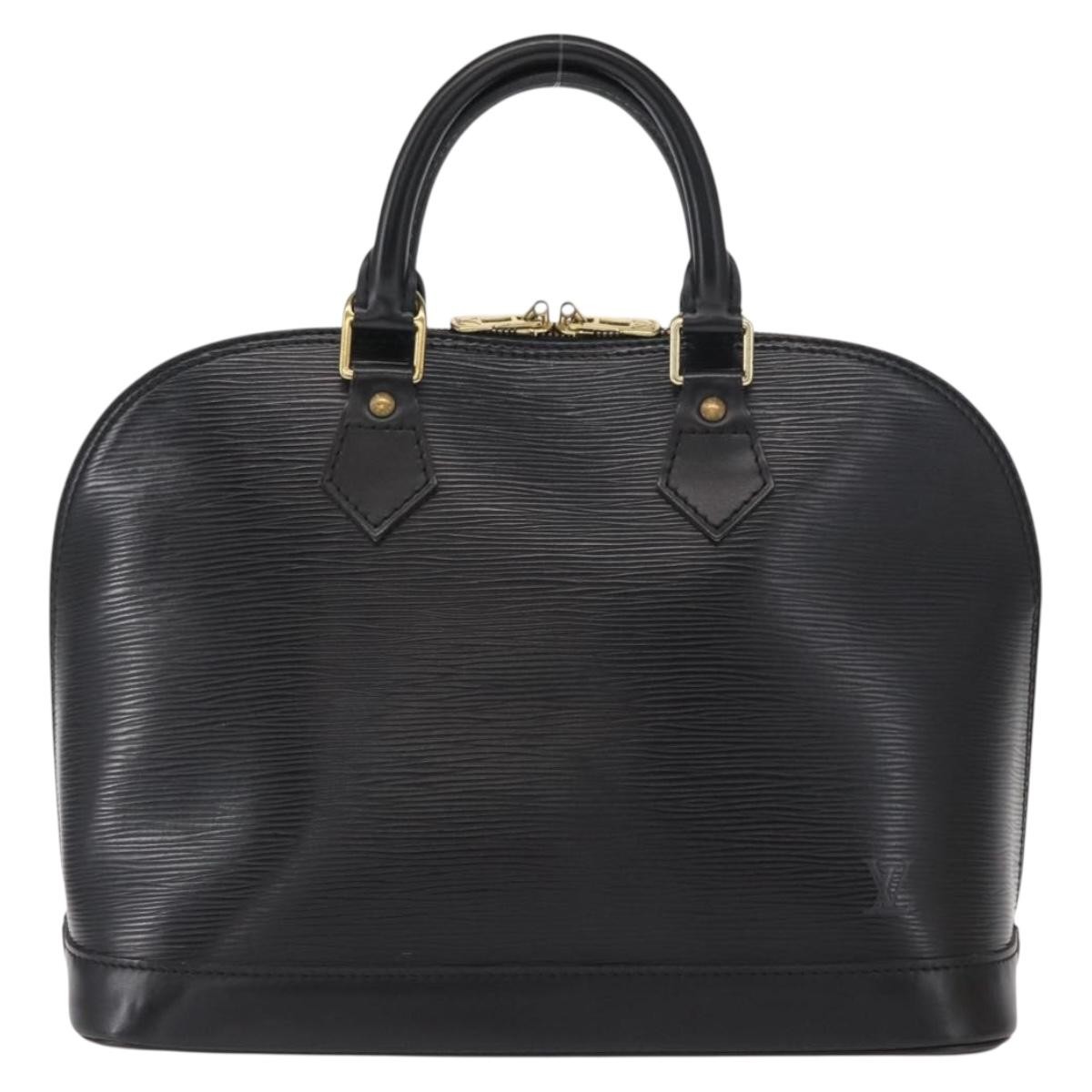 Louis Vuitton Alma Epi Leather Black Leather Handbag (Pre-Owned)