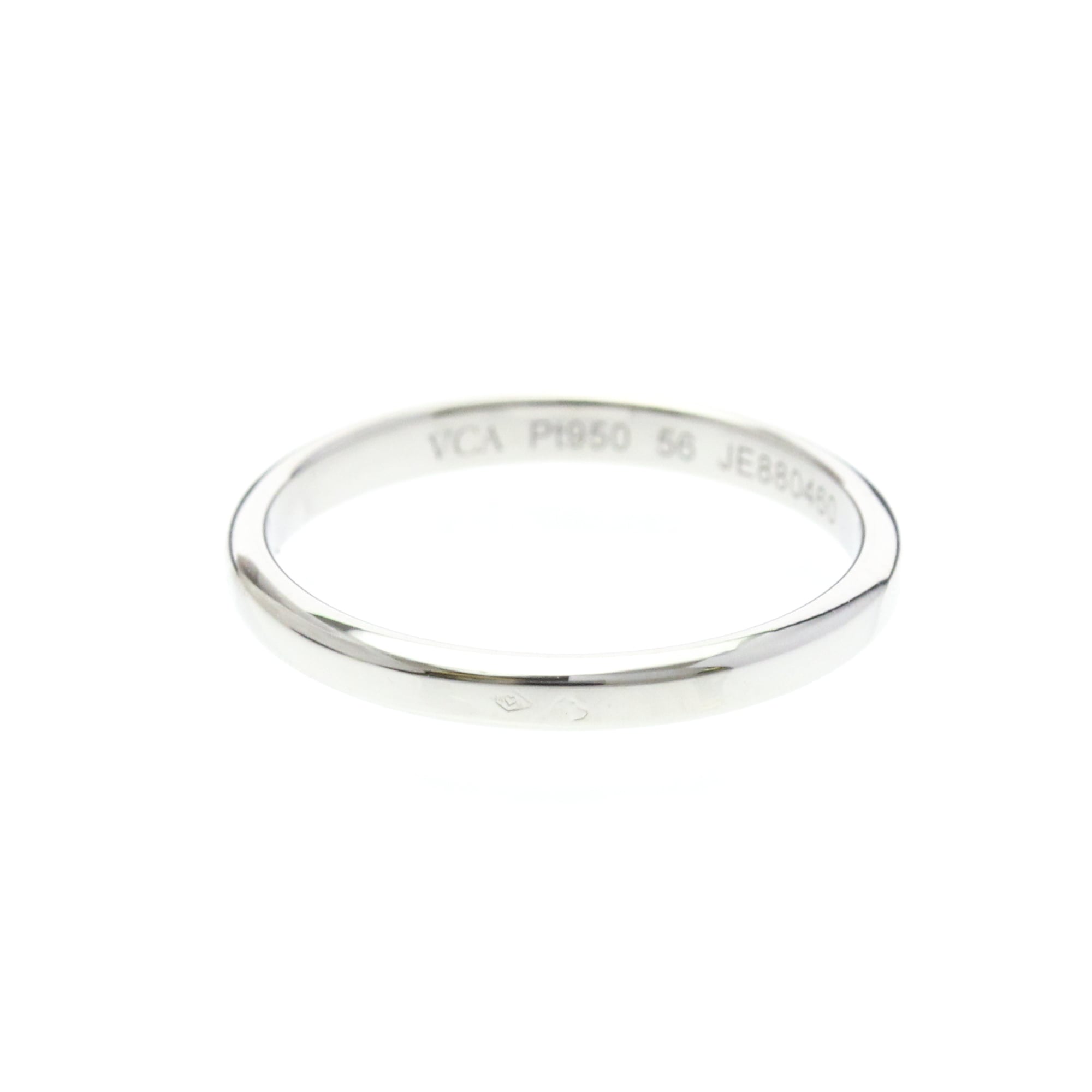 Van Cleef & Arpels Toujours Wedding Band Platinum Silver Platinum Ring Jewelry (Pre-Owned)