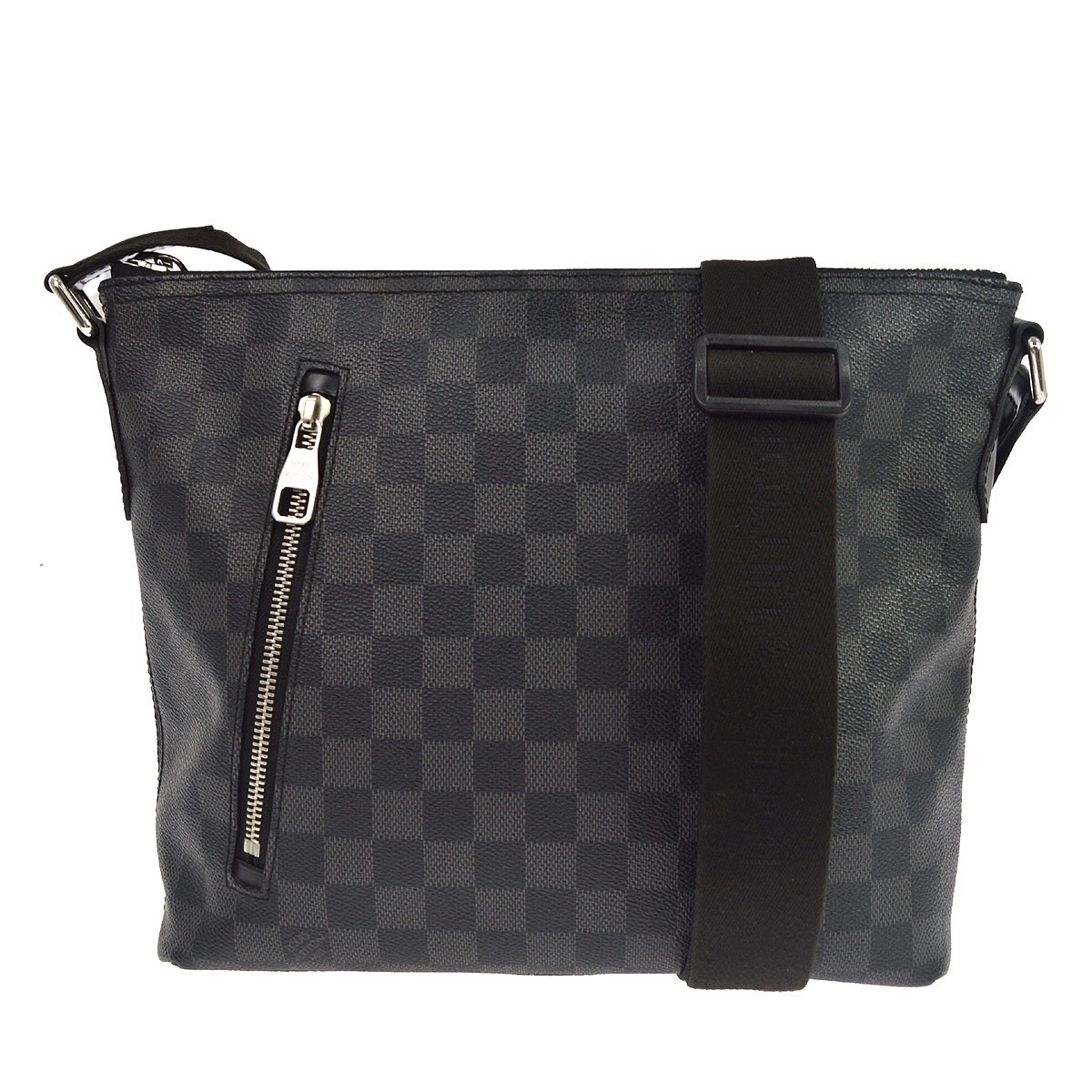 Louis Vuitton Mick Messenger Damier Graphite Black Canvas Handbag (Pre-Owned)