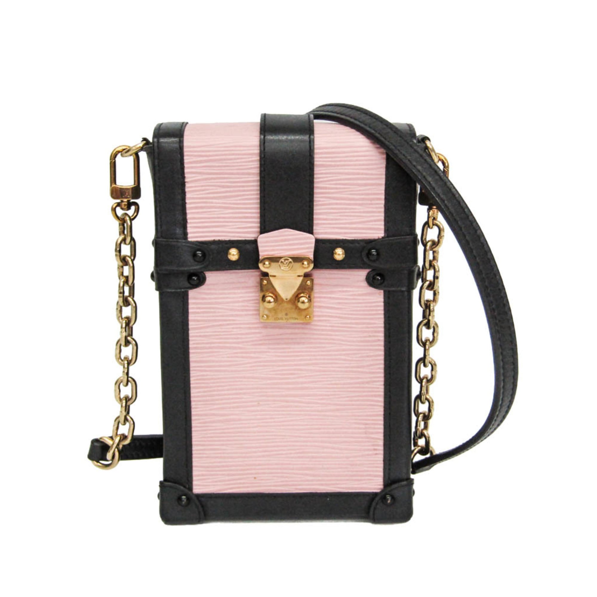 Louis Vuitton Vertical Trunk Pochette Epi Leather Pink Leather Clutche & Pouche Bag (Pre-Owned)