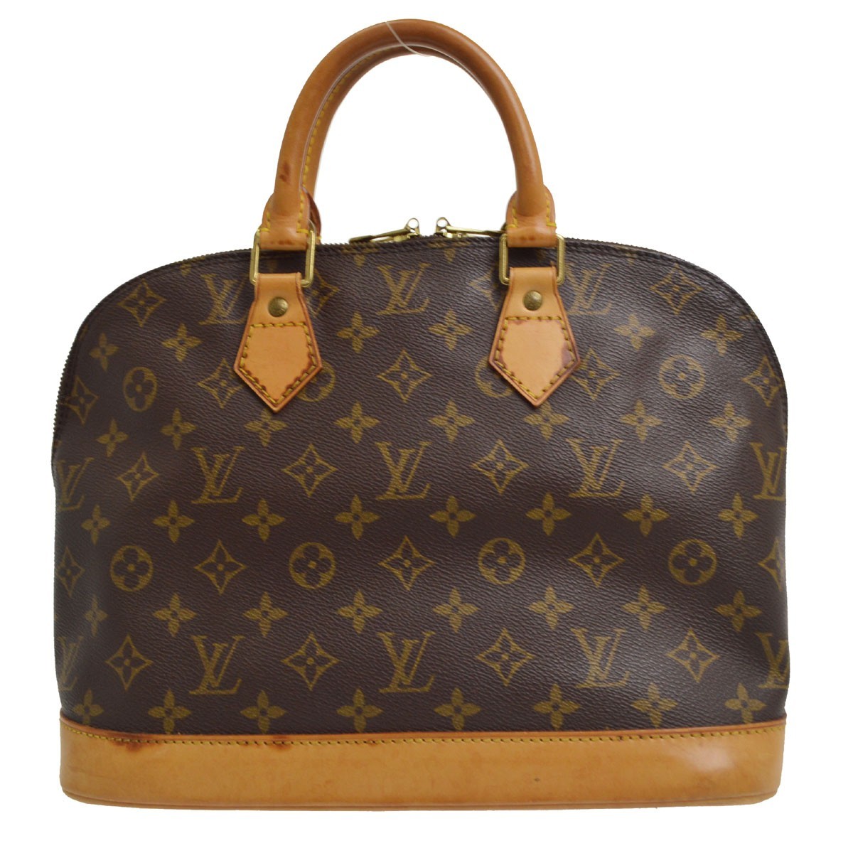 Louis Vuitton Alma Monogram Canvas Brown Canvas Handbag (Pre-Owned)
