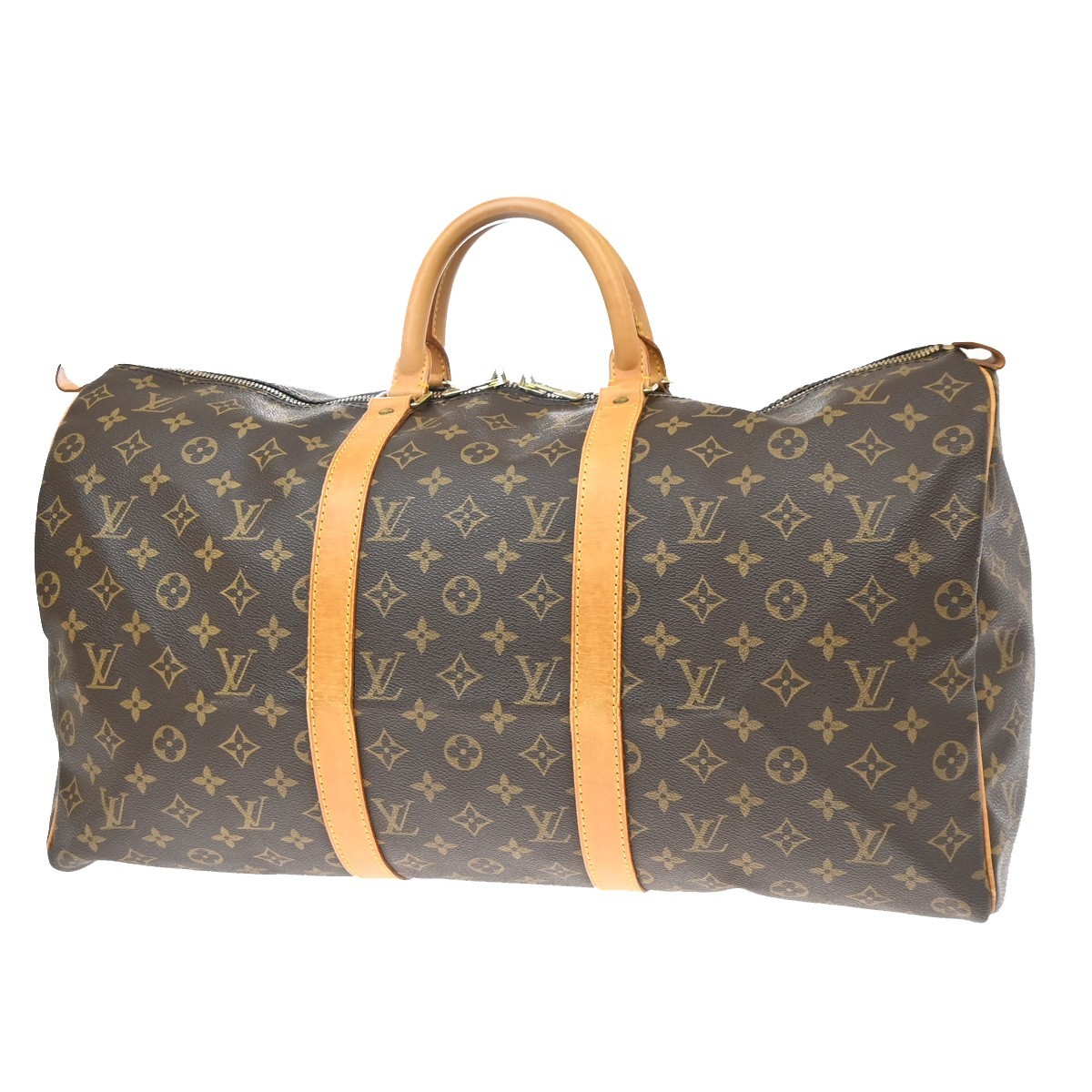 Louis Vuitton Keepall Monogram Canvas Brown Canvas Travel Bag Bag (Pre-Owned)