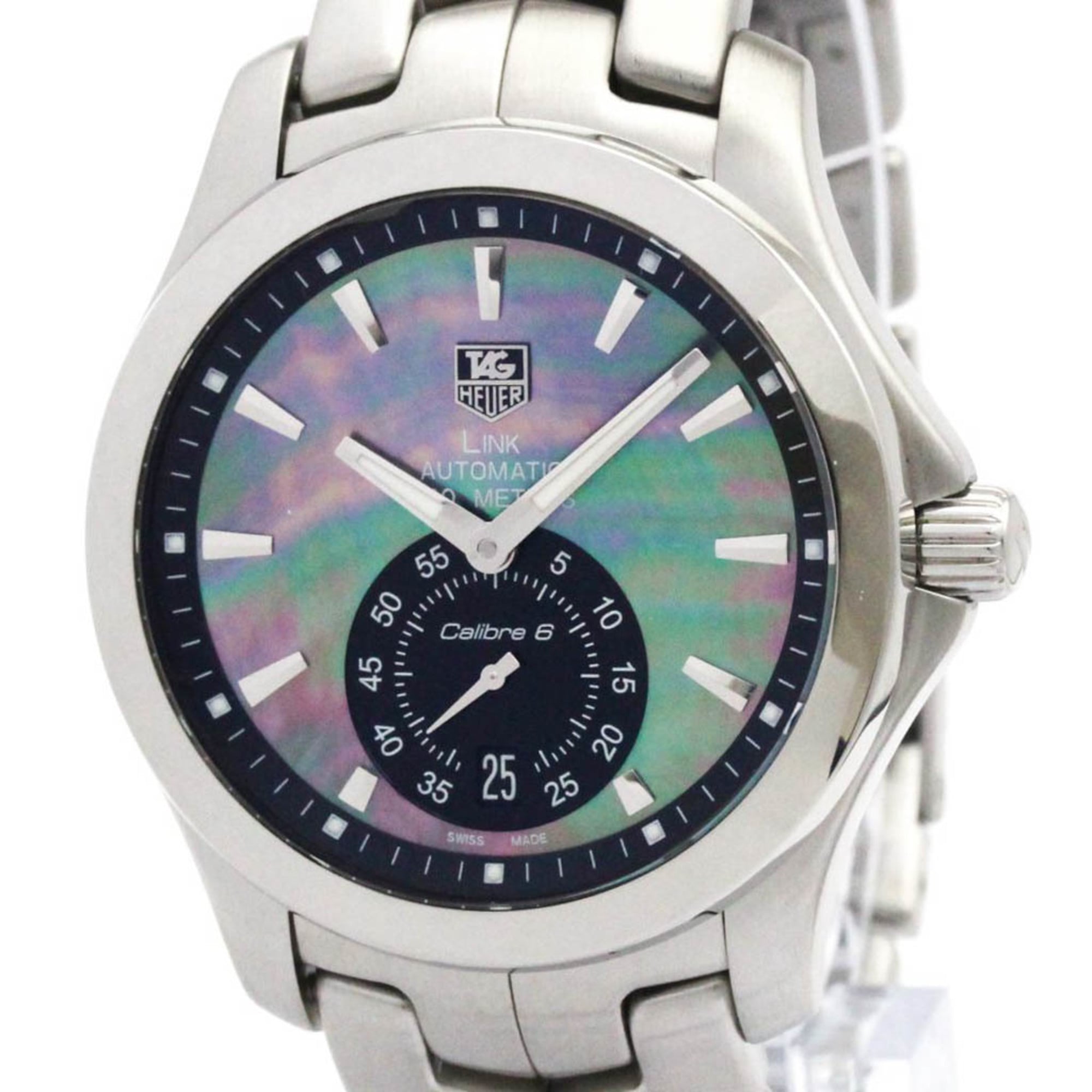 Tag Heuer Link Gmt Automatic Stainless Steel Watch PreOwned