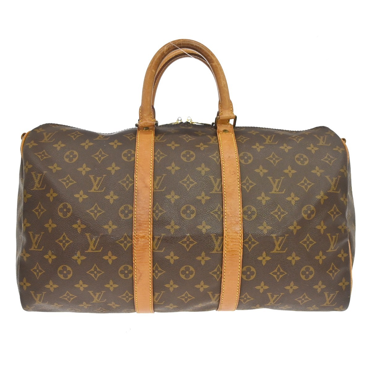Louis Vuitton Keepall Bandouliere Monogram Canvas Brown Canvas Travel Bag Bag (Pre-Owned)