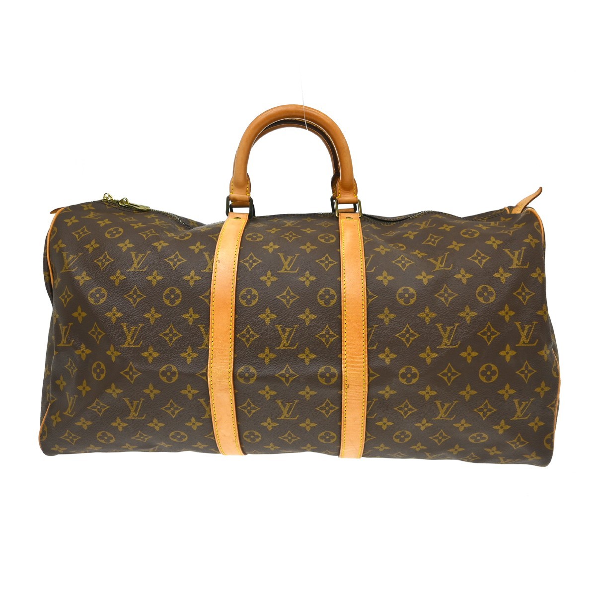 Louis Vuitton Keepall Monogram Canvas Brown Canvas Travel Bag Bag (Pre-Owned)