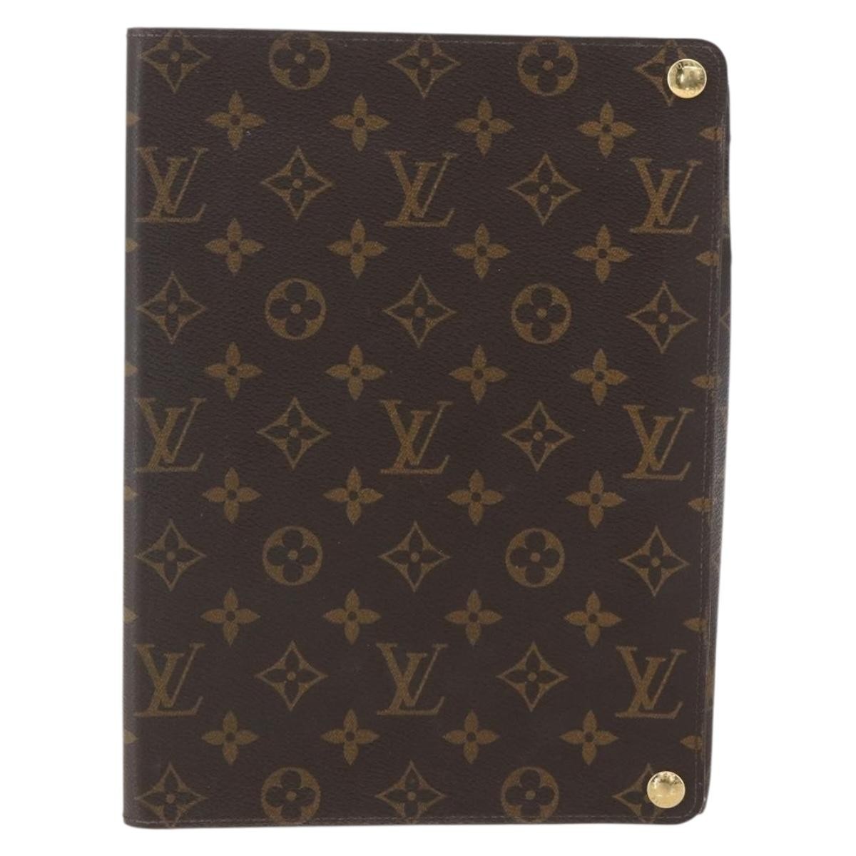 Louis Vuitton Ipad Case Epi Leather Brown Canvas Tech Accessory Accessory (Pre-Owned)
