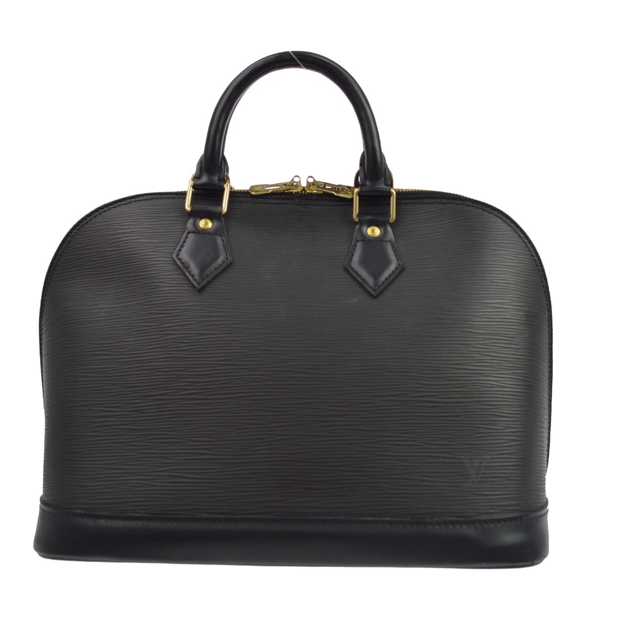 Louis Vuitton Alma Epi Leather Black Leather Handbag (Pre-Owned)