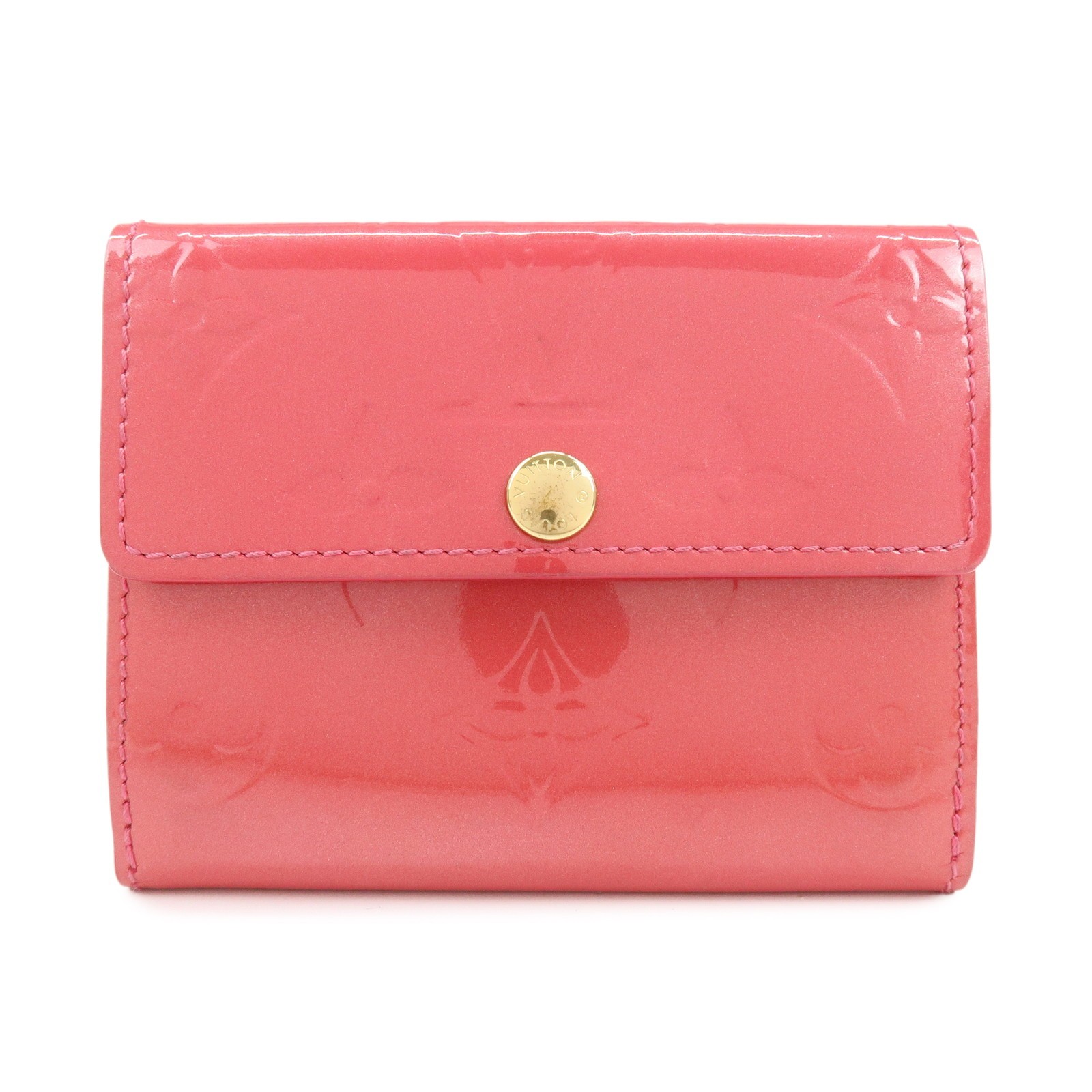 Louis Vuitton Ludlow Vernis Pink Patent_Leather Wallets Accessory (Pre-Owned)