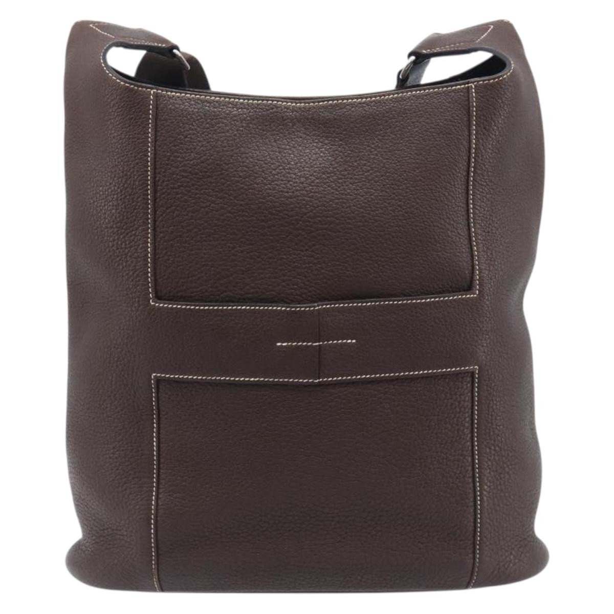 Hermes Sac Good News Leather Brown Leather Shoulder Bag Bag (Pre-Owned)