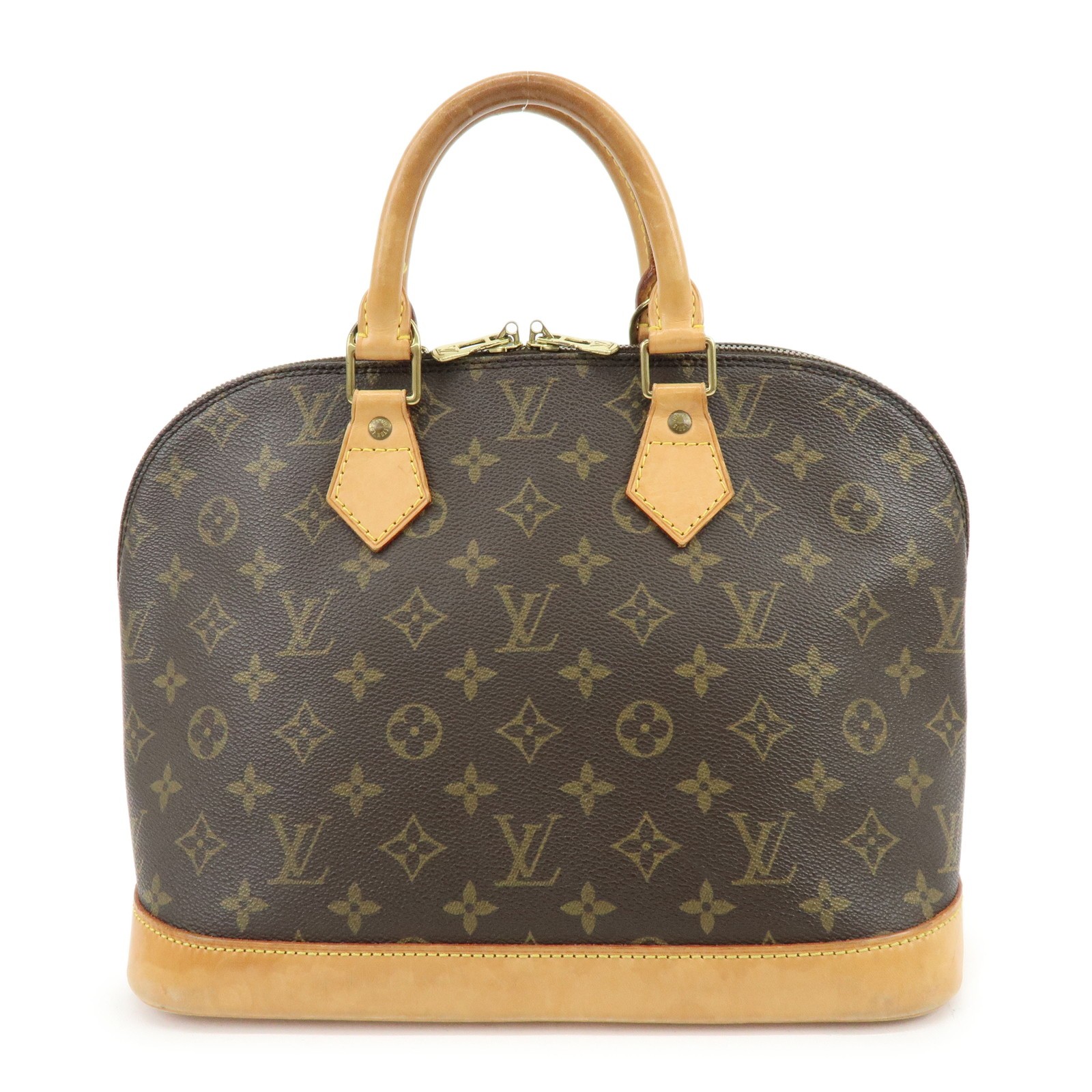 Louis Vuitton Alma Monogram Canvas Brown Canvas Handbag (Pre-Owned)