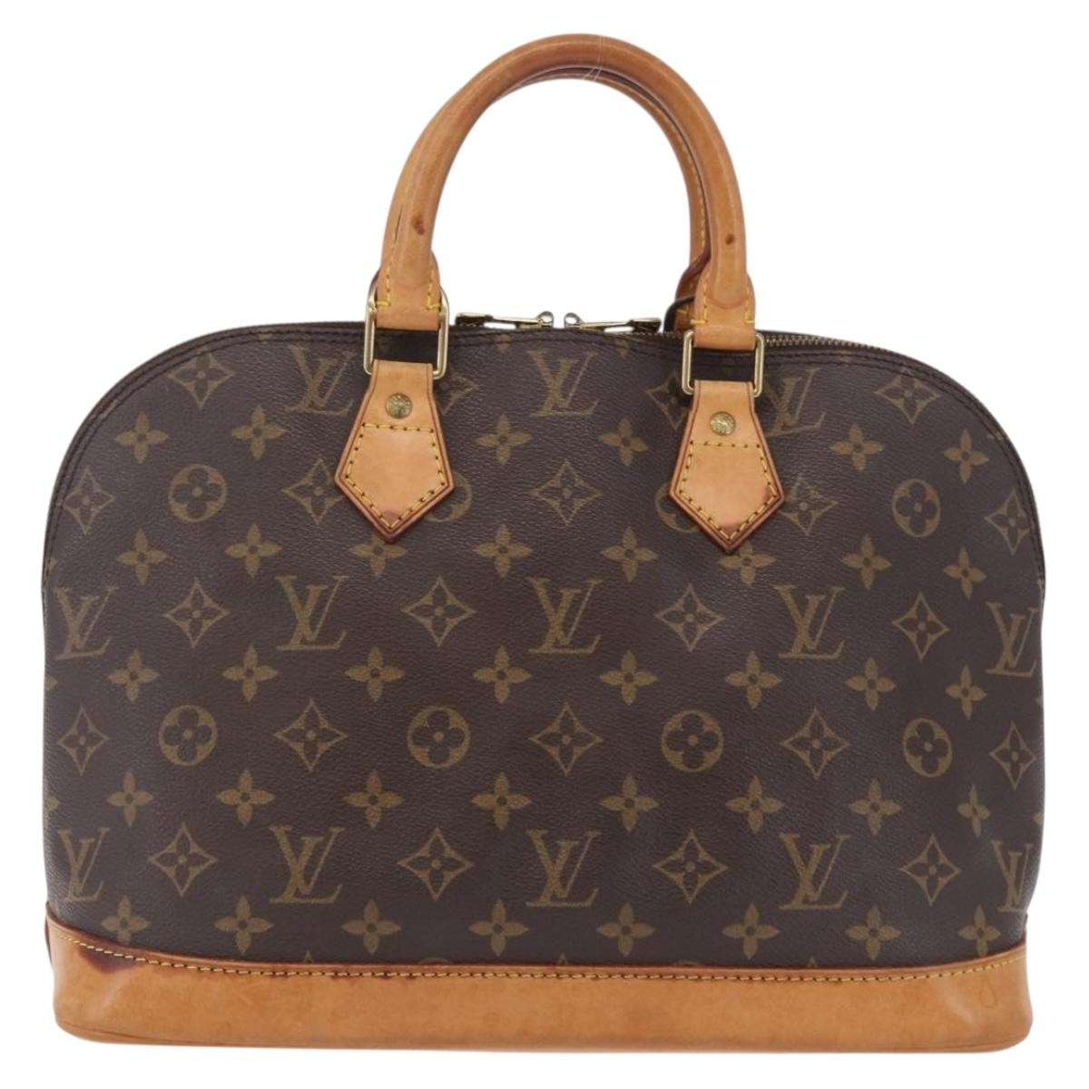 Louis Vuitton Alma Monogram Canvas Brown Canvas Handbag (Pre-Owned)