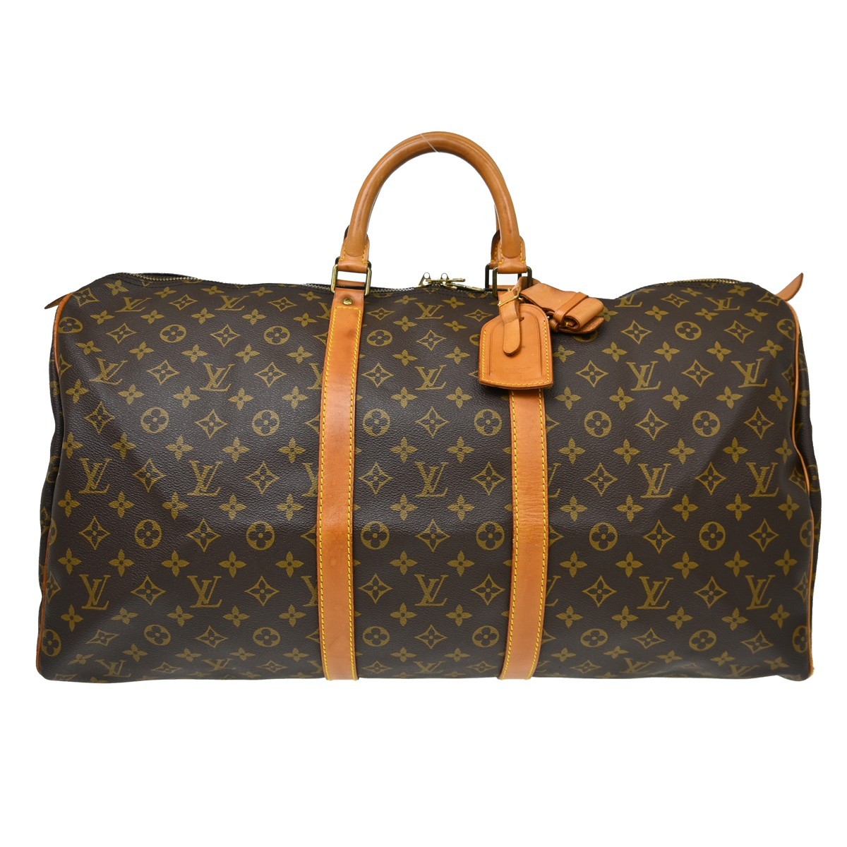 Louis Vuitton Keepall Monogram Canvas Brown Canvas Travel Bag Bag (Pre-Owned)