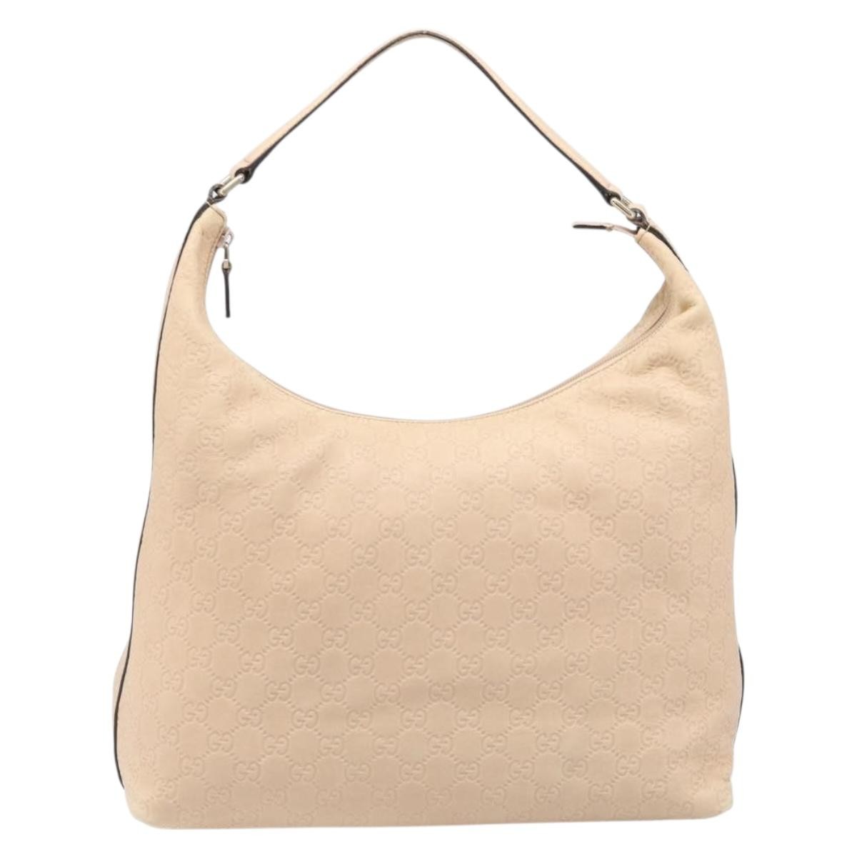 Gucci Miss Gg Hobo Guccissima Leather Pink Canvas Shoulder Bag Bag (Pre-Owned)