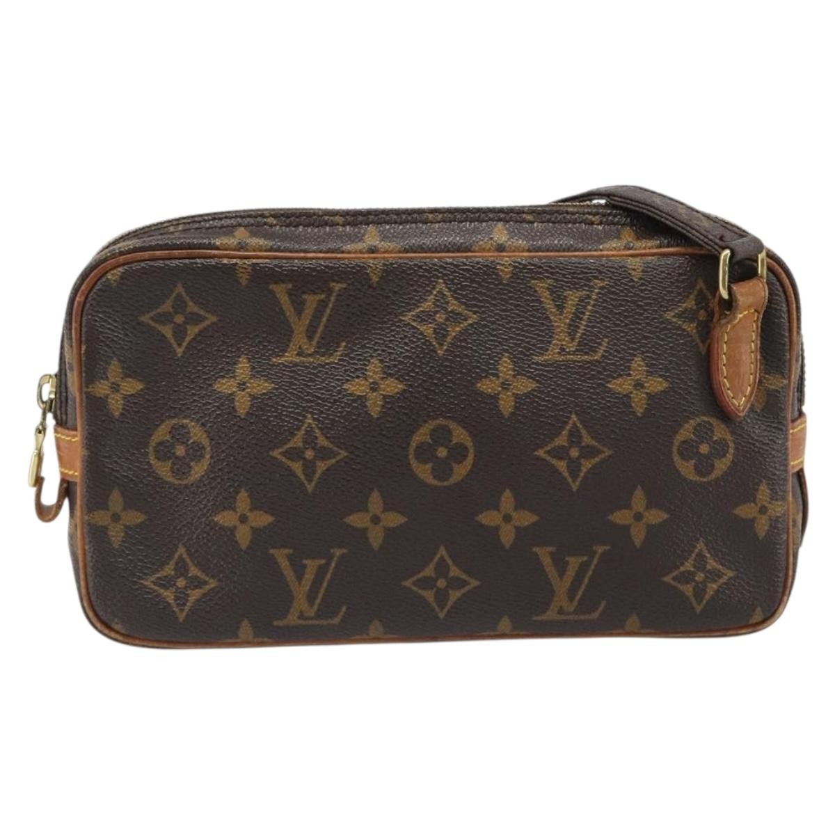 Louis Vuitton Pochette Marly Bandouliere Monogram Canvas Brown Canvas Handbag (Pre-Owned)