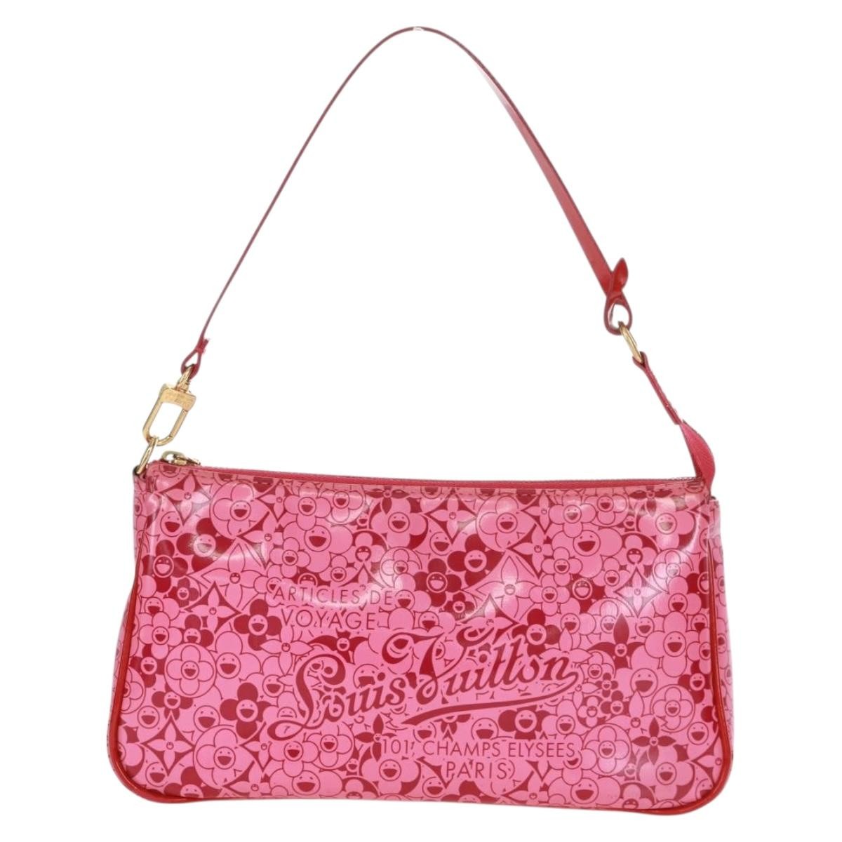 Louis Vuitton Pochette Accessoires Cosmic Blossom Pink Pvc Wallets Accessory (Pre-Owned)