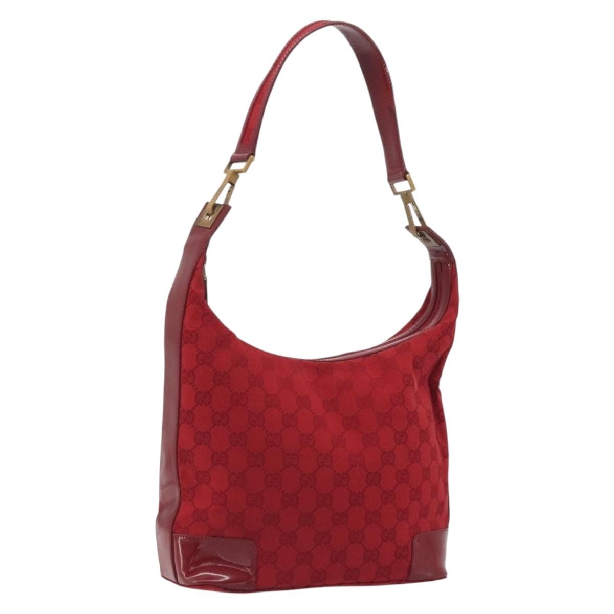 Gucci Gg Shoulder Gg Matelasse Leather Red Canvas Shoulder Bag Bag (Pre-Owned)