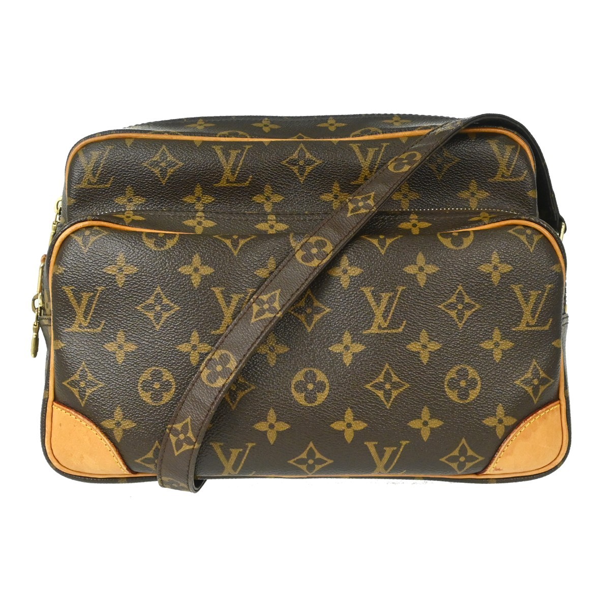 Louis Vuitton Nil Messenger Monogram Canvas Brown Canvas Handbag (Pre-Owned)