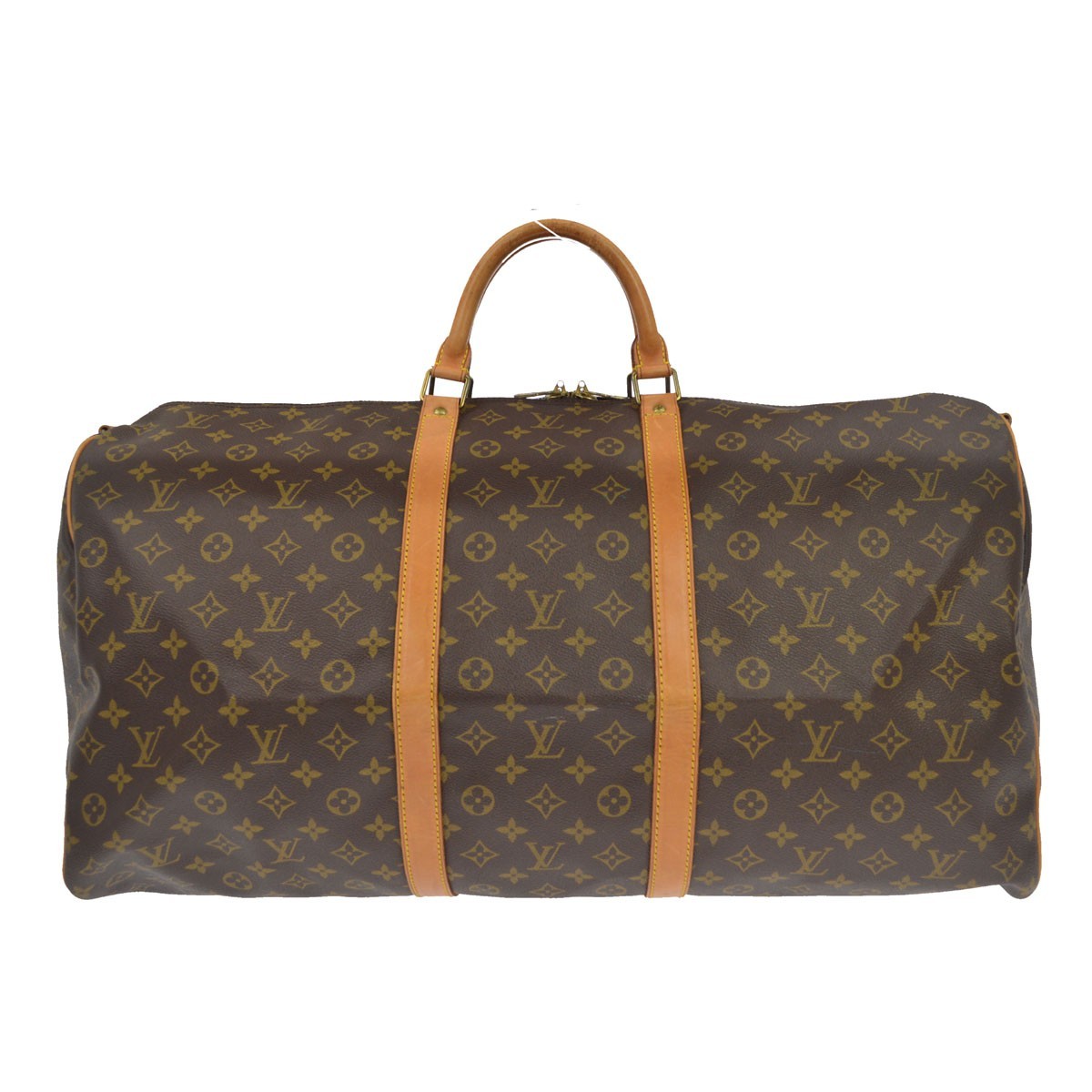 Louis Vuitton Keepall Bandouliere Monogram Canvas Brown Canvas Travel Bag Bag (Pre-Owned)