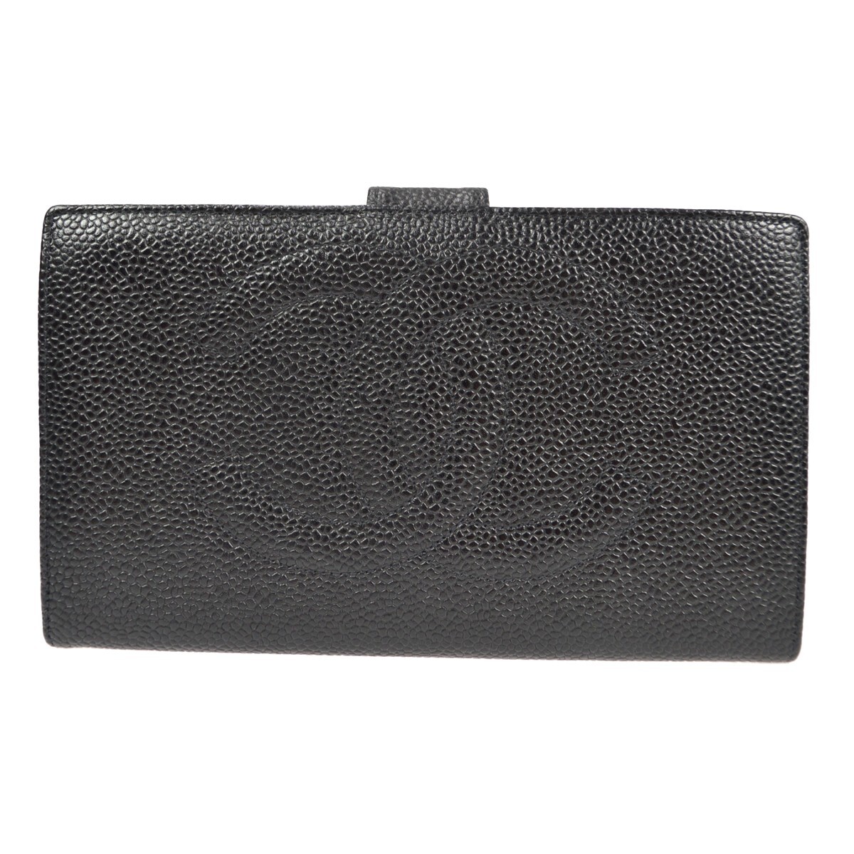 Chanel Timeless Cc French Caviar Black Leather Wallets Accessory (Pre-Owned)