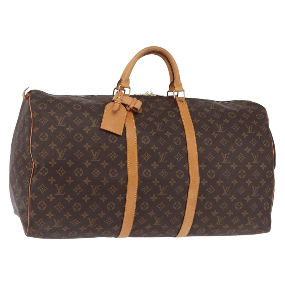 Louis Vuitton Keepall Monogram Canvas Brown Canvas Travel Bag Bag (Pre-Owned)