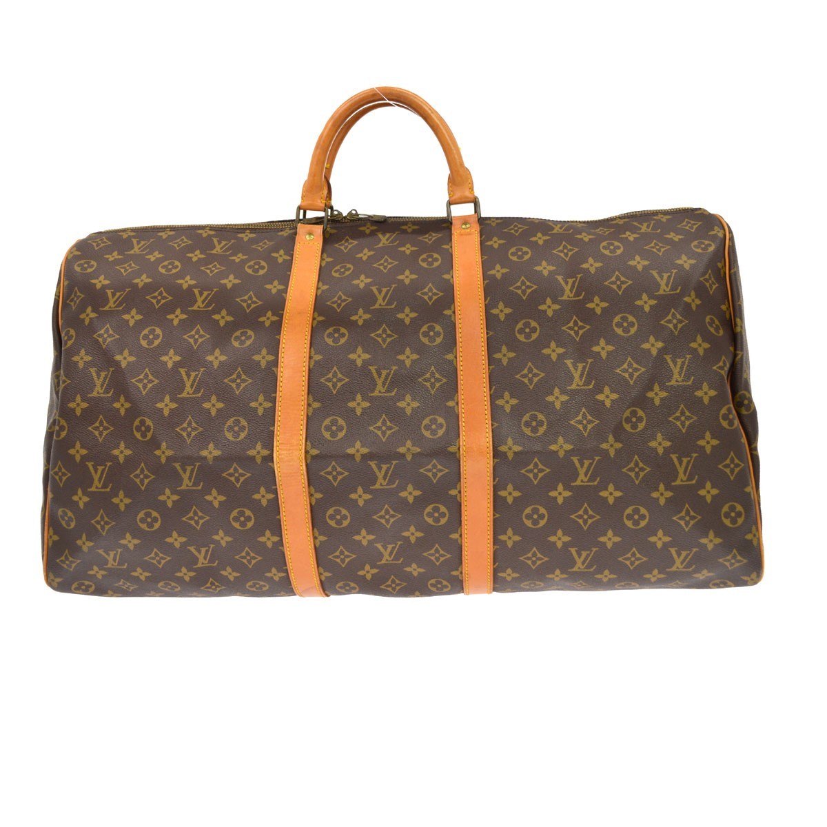 Louis Vuitton Keepall Monogram Canvas Brown Canvas Travel Bag Bag (Pre-Owned)