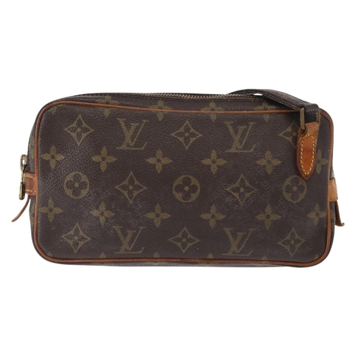 Louis Vuitton Pochette Marly Bandouliere Monogram Canvas Brown Canvas Handbag (Pre-Owned)