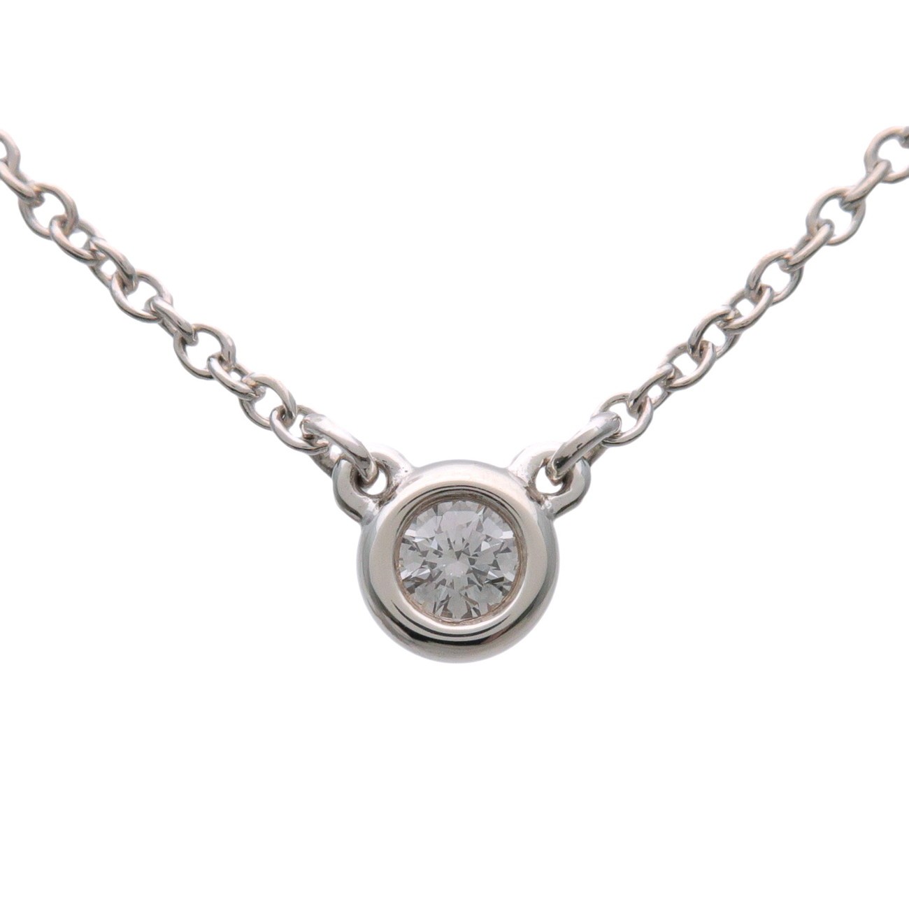 Tiffany & Co. Elsa Peretti Diamonds By The Yard Platine avec diamant Argent Bracelet en argent Bijoux (d'occasion)