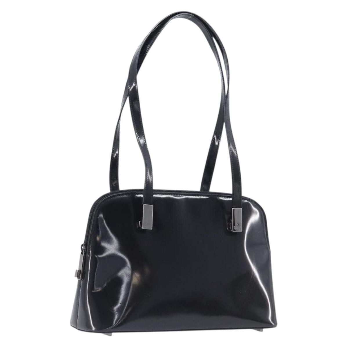 Gucci Shoulder Patent Leather Black Patent_Leather Shoulder Bag Bag (Pre-Owned)