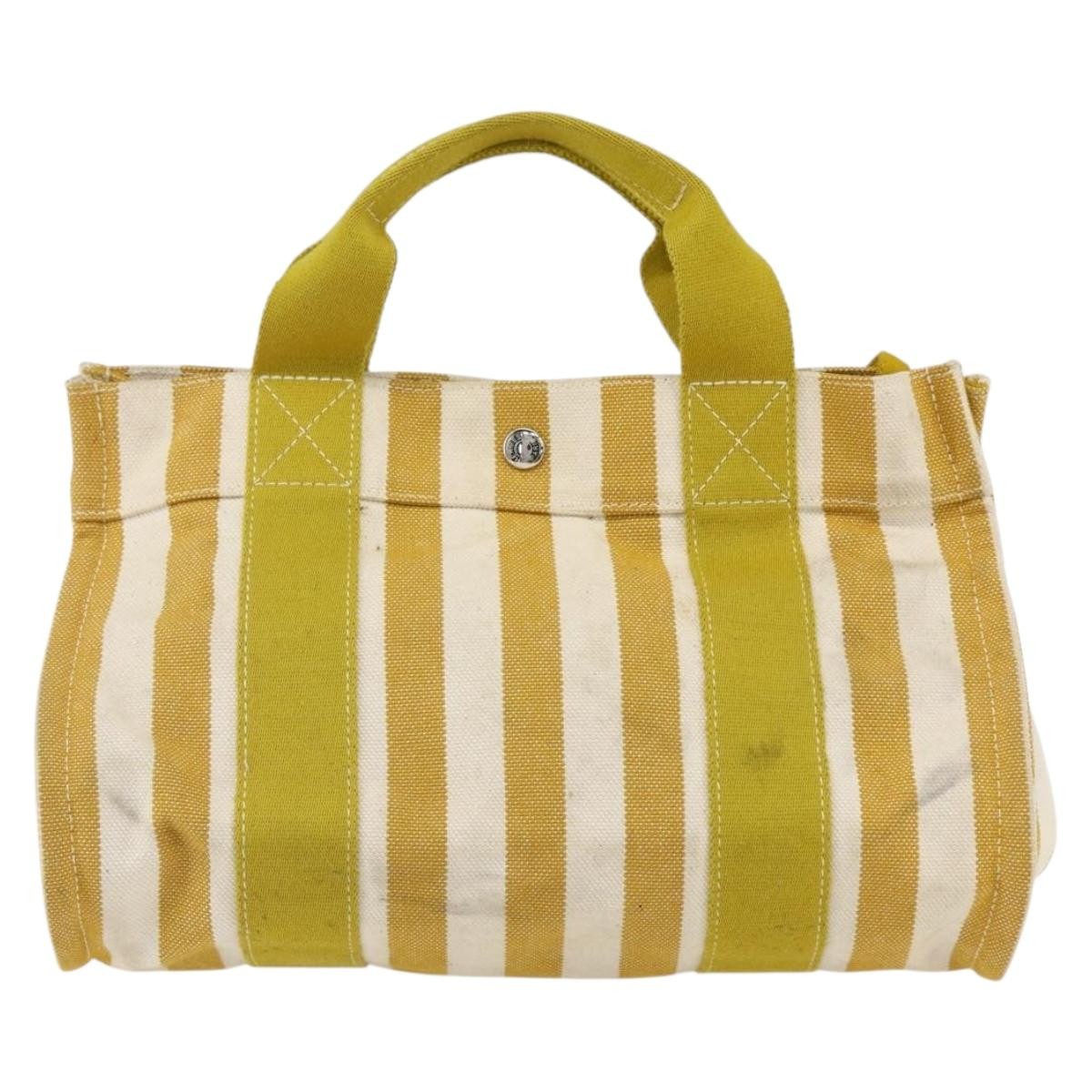Hermes Cannes Tote Printed Toile Multicolour Canvas Handbag (Pre-Owned)