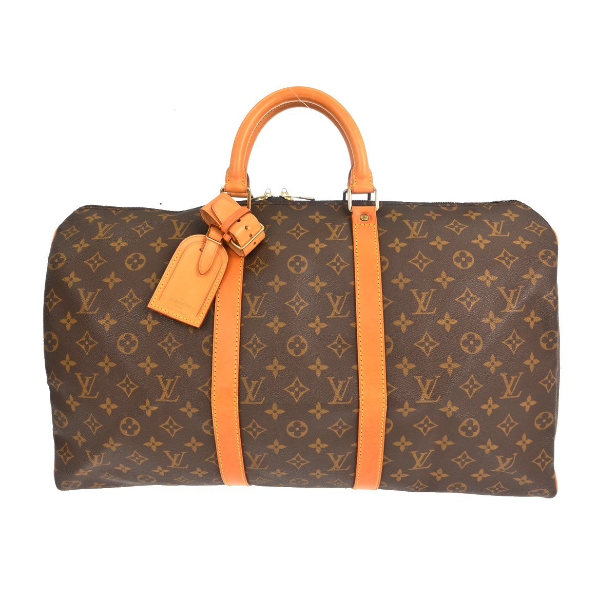 Louis Vuitton Keepall Monogram Canvas Brown Canvas Travel Bag Bag (Pre-Owned)