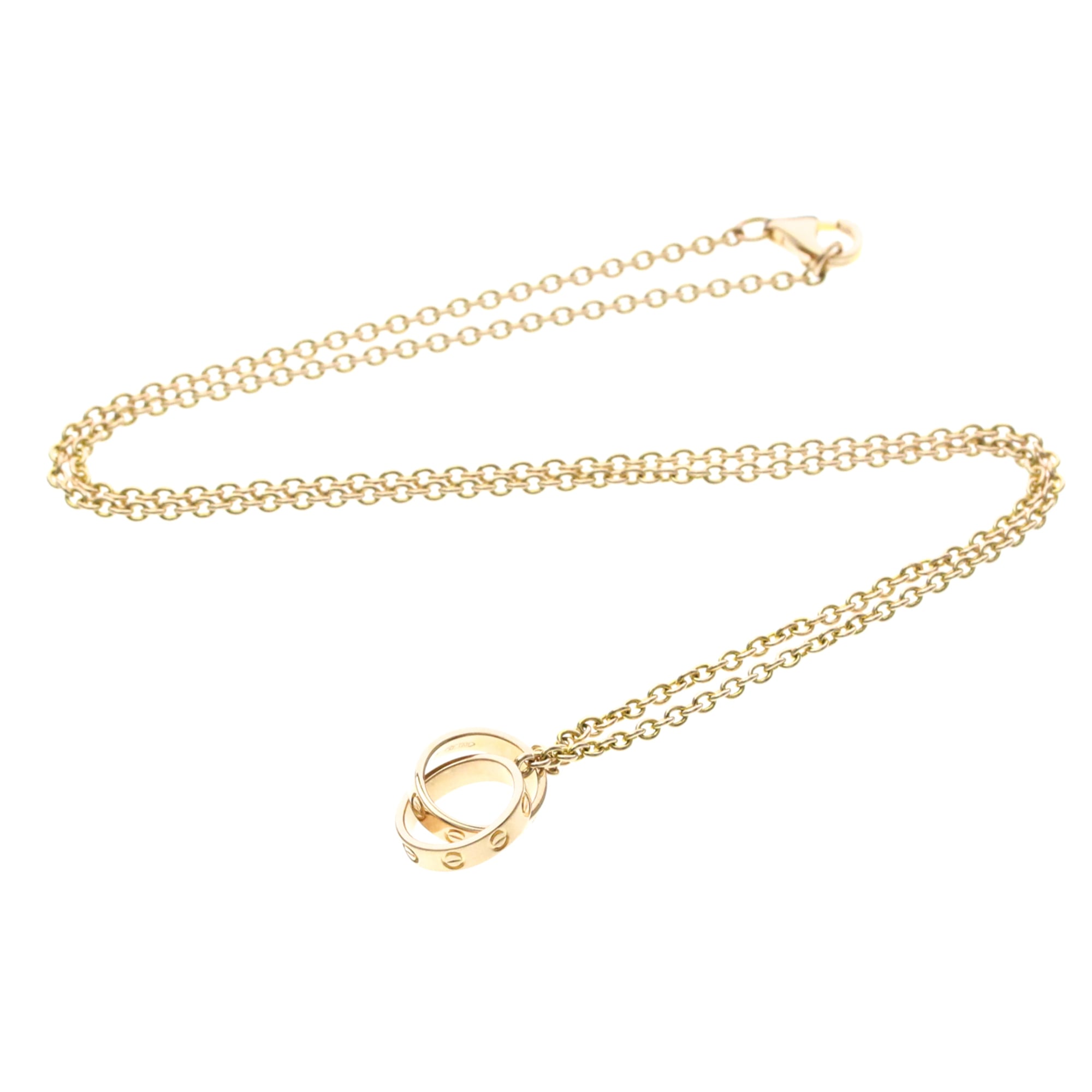 Cartier Baby Love 18K Pink Gold Gold Pink_Gold Necklace Jewelry (Pre-Owned)