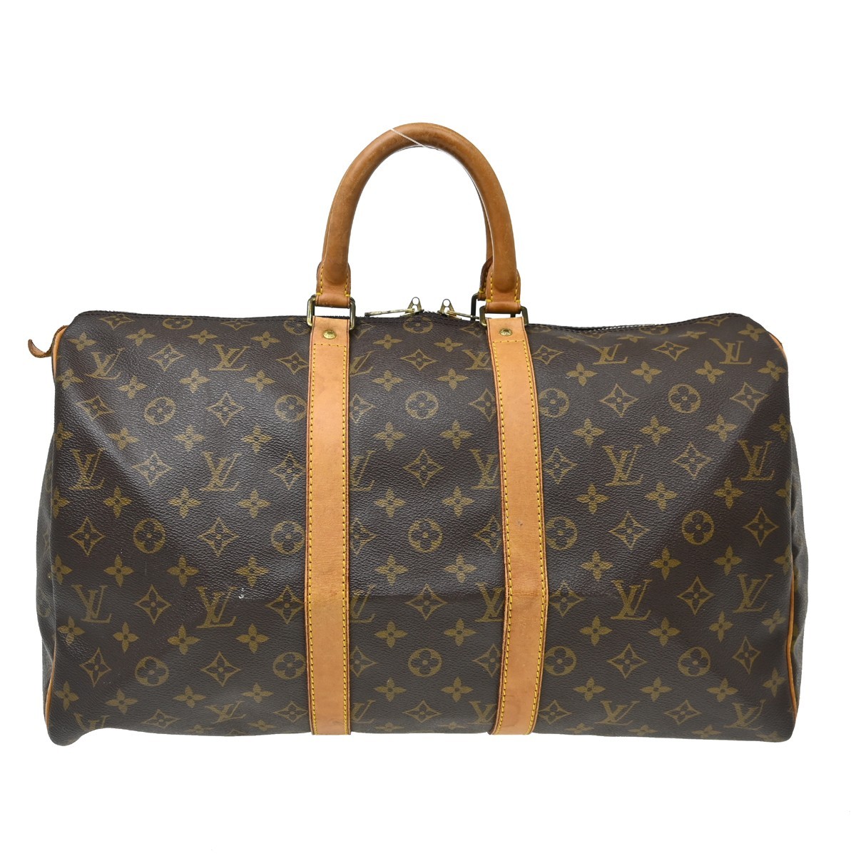 Louis Vuitton Keepall Monogram Canvas Brown Canvas Travel Bag Bag (Pre-Owned)
