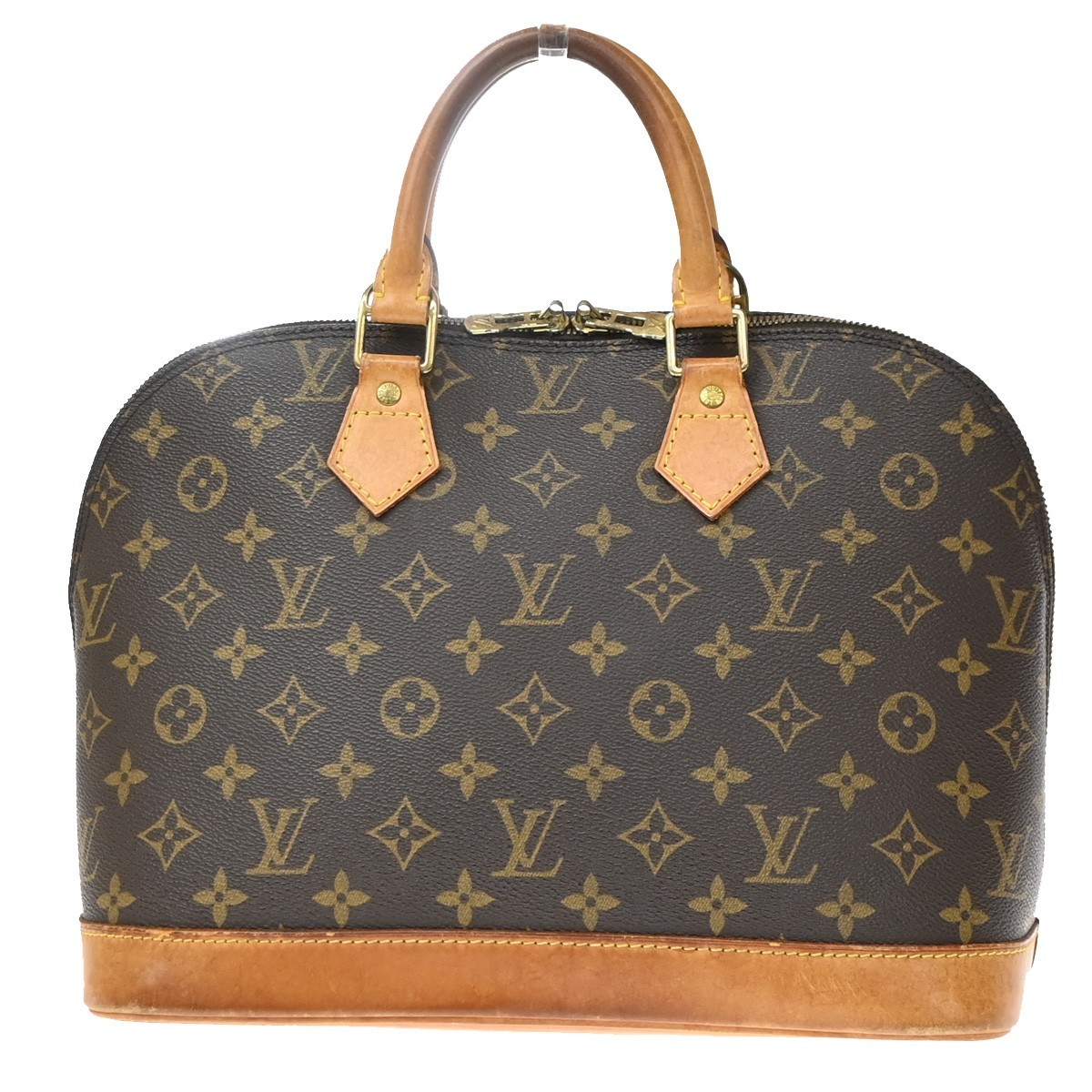 Louis Vuitton Alma Monogram Canvas Brown Canvas Handbag (Pre-Owned)