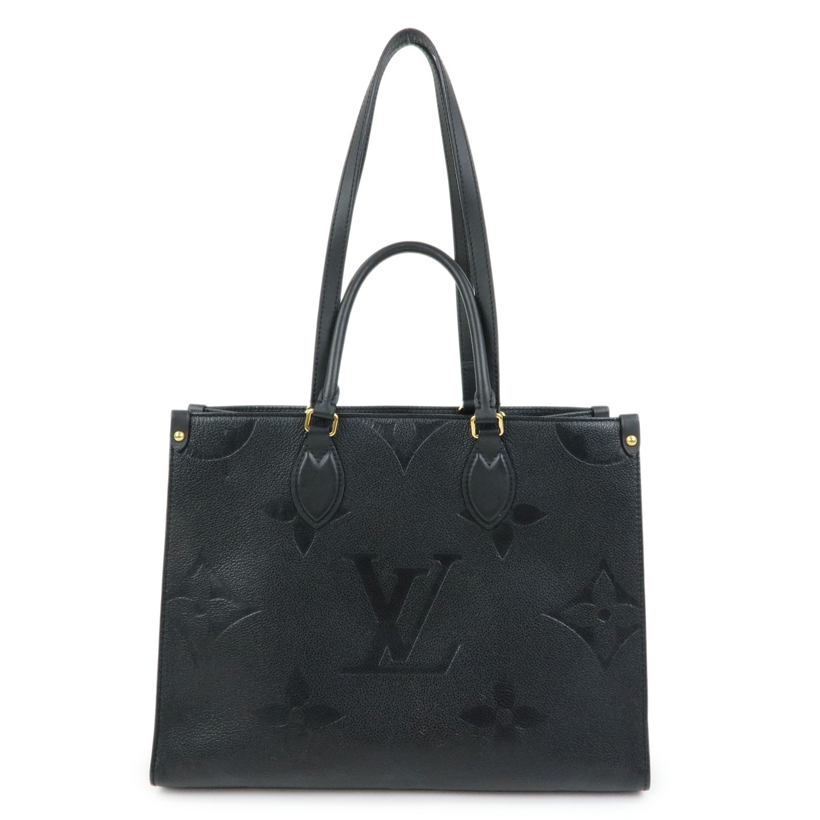 Louis Vuitton Onthego Monogram Empreinte Giant Black Leather Tote Bag Bag (Pre-Owned)