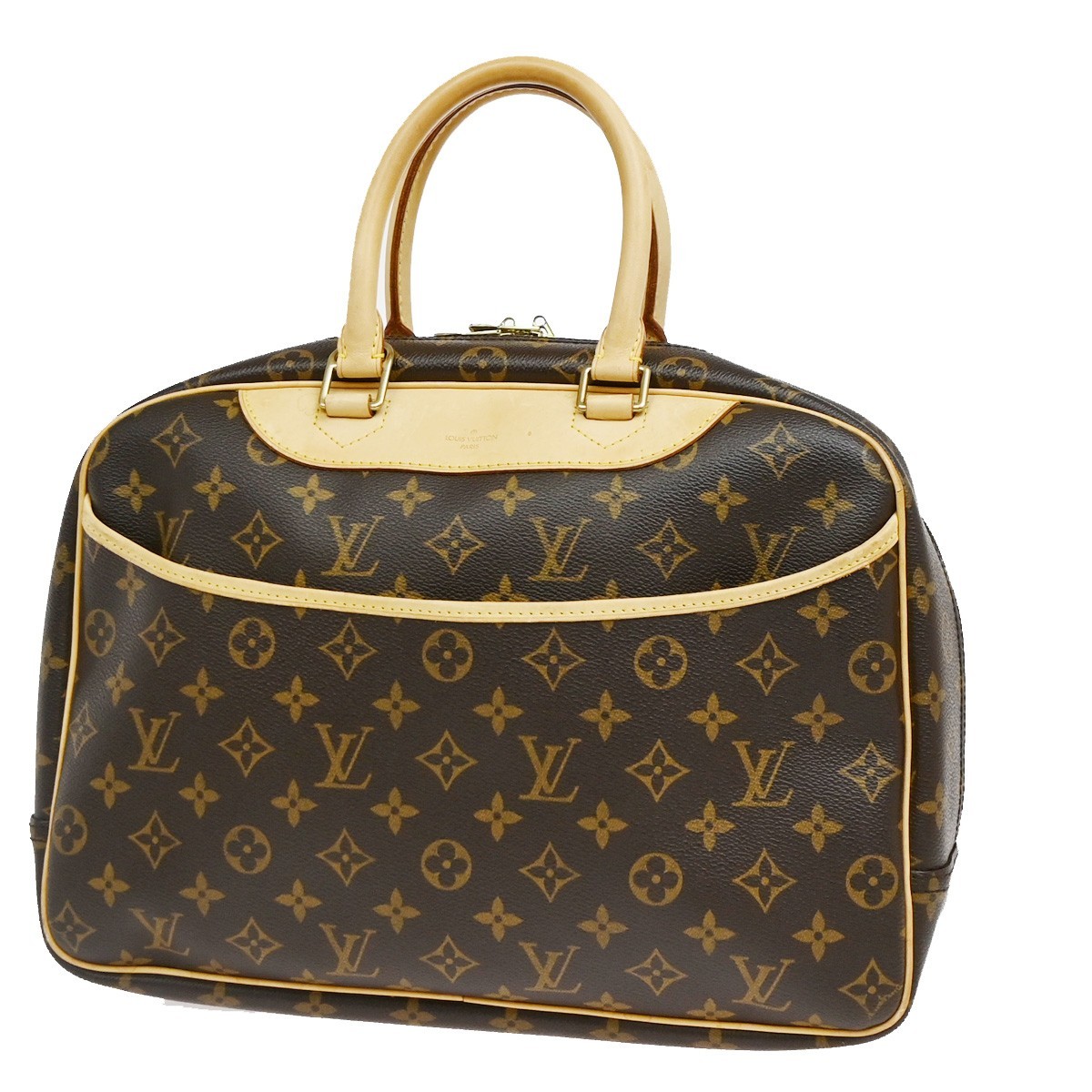 Louis Vuitton Deauville Monogram Canvas Brown Canvas Handbag (Pre-Owned)