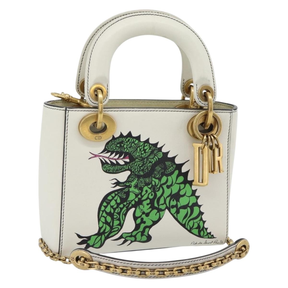 Christian Dior Lady Dior Limited Edition Niki De Saint Phalle Whipstitch Leather Multicolour Leather Handbag (Pre-Owned)