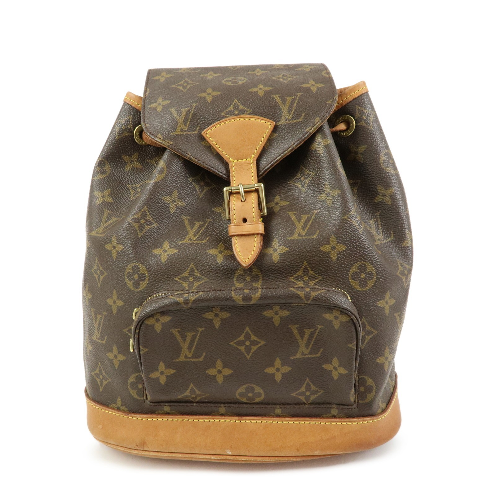 Louis Vuitton Montsouris Monogram Canvas Brown Canvas Backpack Bag (Pre-Owned)