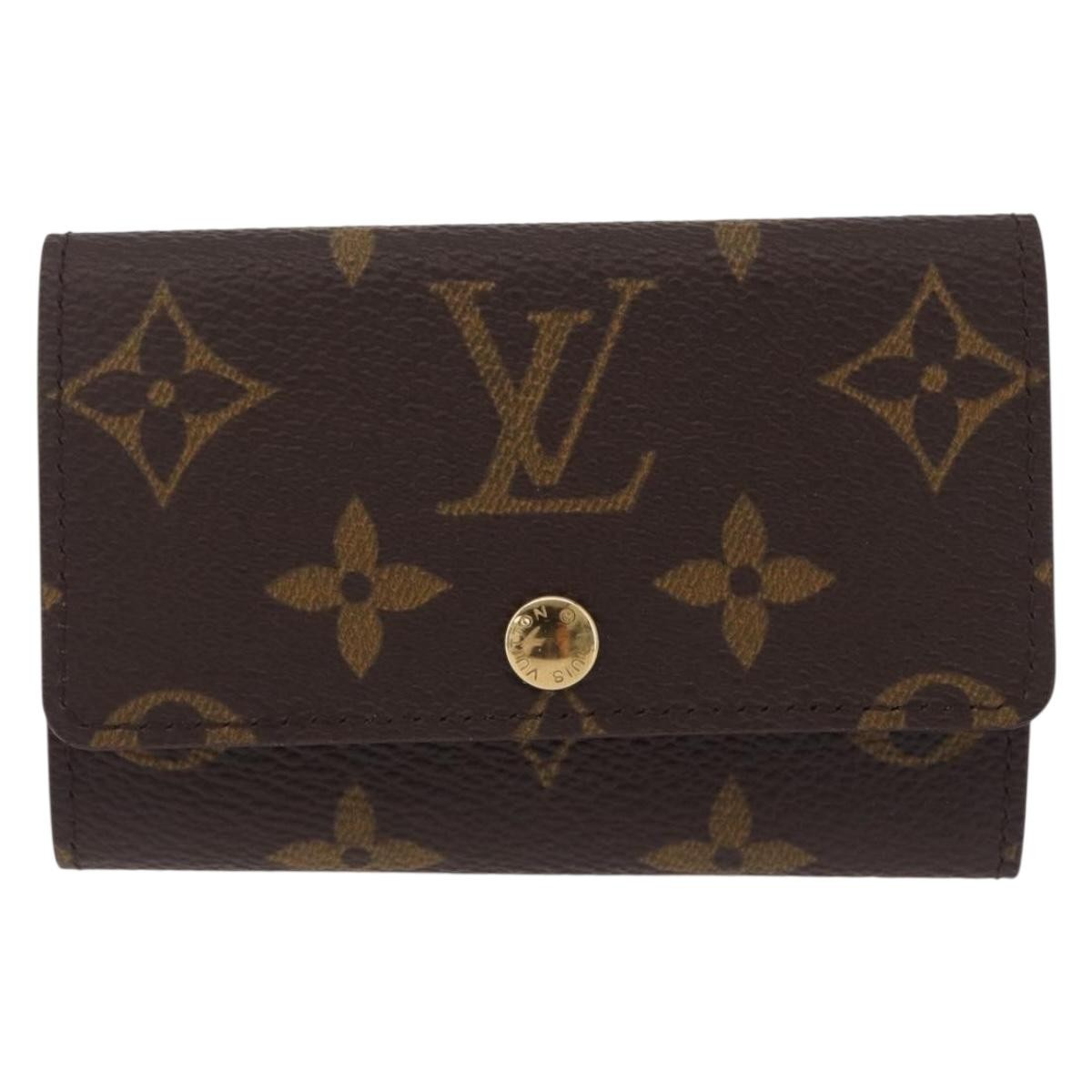 Louis Vuitton Key Case Monogram Canvas Brown Canvas Wallets Accessory (Pre-Owned)