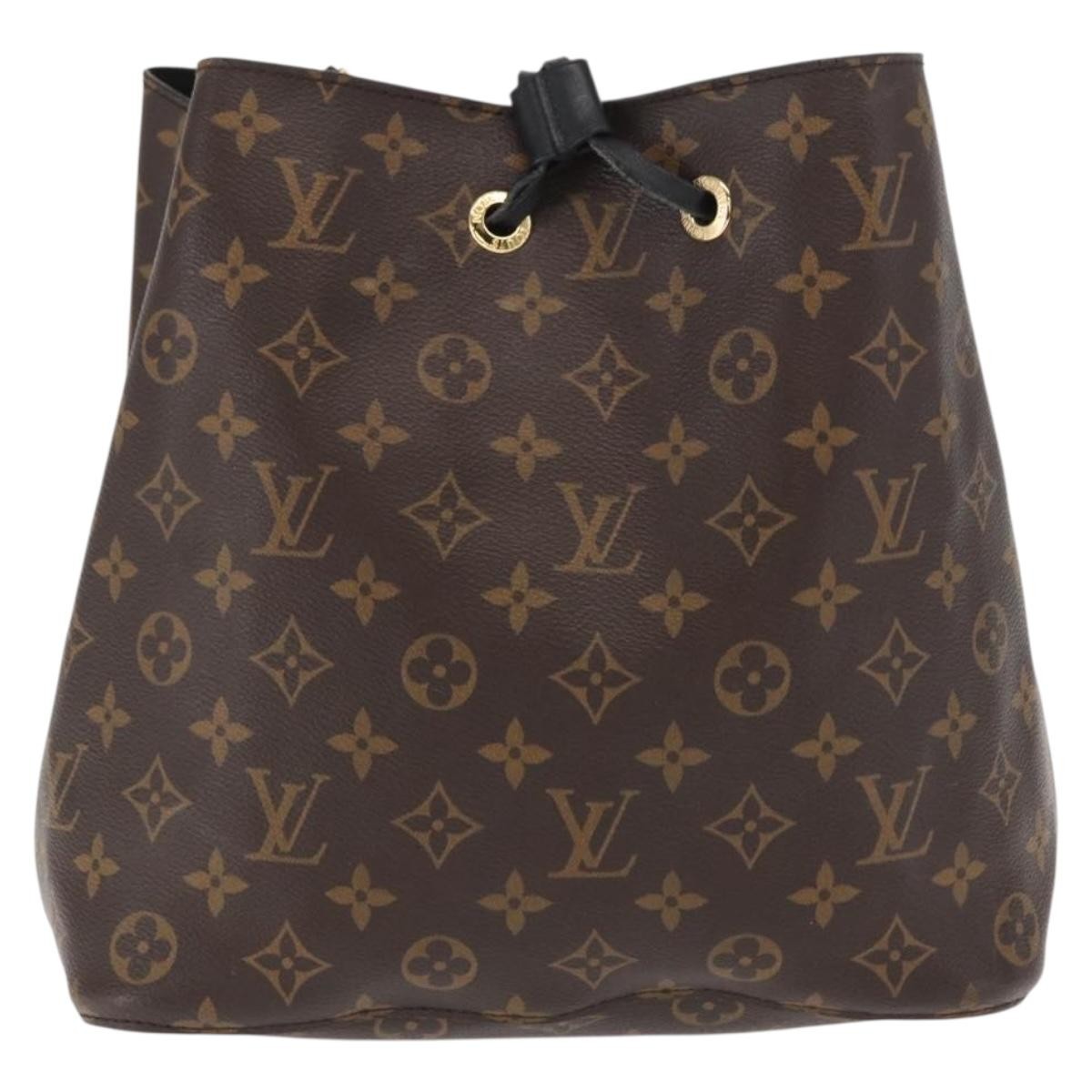 Louis Vuitton Neonoe Monogram Canvas Black Canvas Handbag (Pre-Owned)