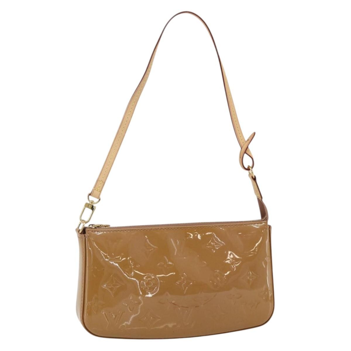 Louis Vuitton Pochette Accessoires Nm Monogram Vernis Brown Patent_Leather Clutche & Pouche Bag (Pre-Owned)