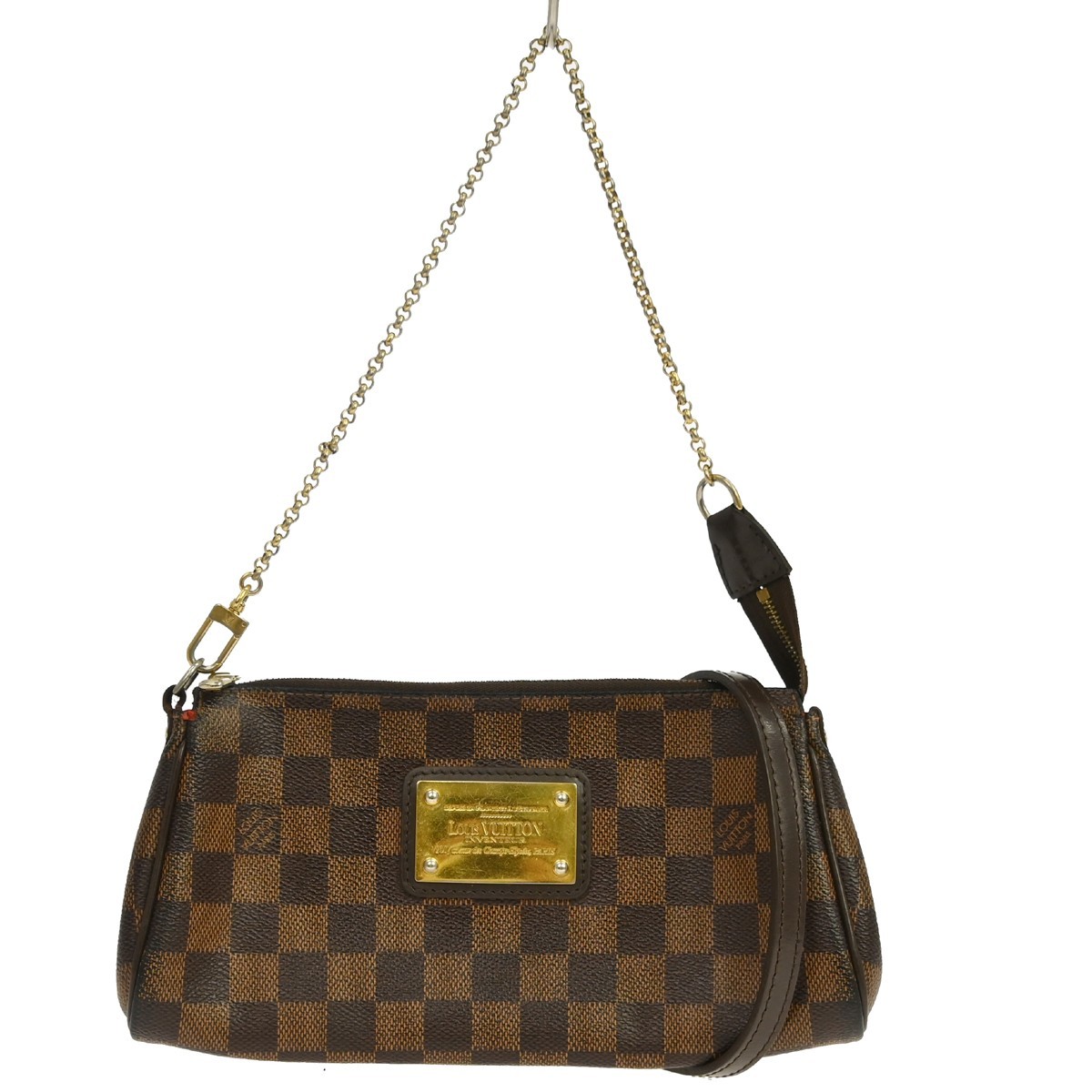 Louis Vuitton Eva Damier Brown Canvas Handbag (Pre-Owned)