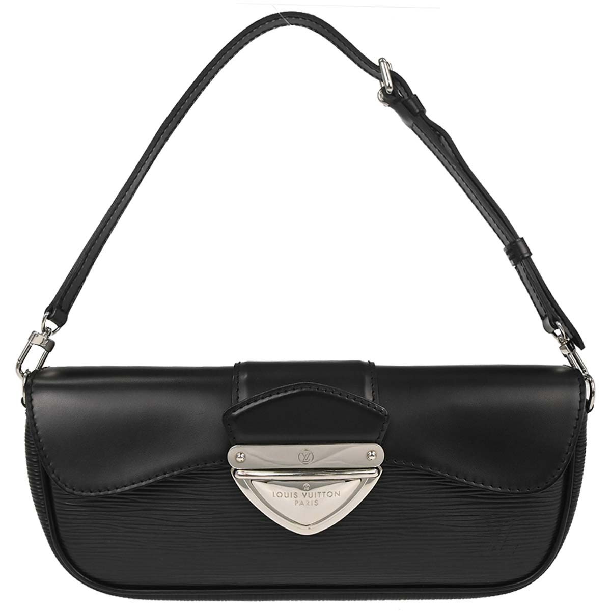 Louis Vuitton Montaigne Crocodile Black Leather Handbag (Pre-Owned)