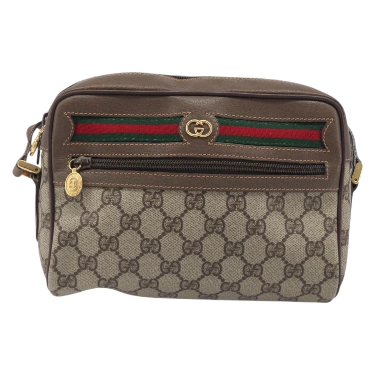 Gucci Ophidia Shoulder Bag Nm Gg Coated Canvas Beige Canvas Shoulder Bag Bag (Pre-Owned)
