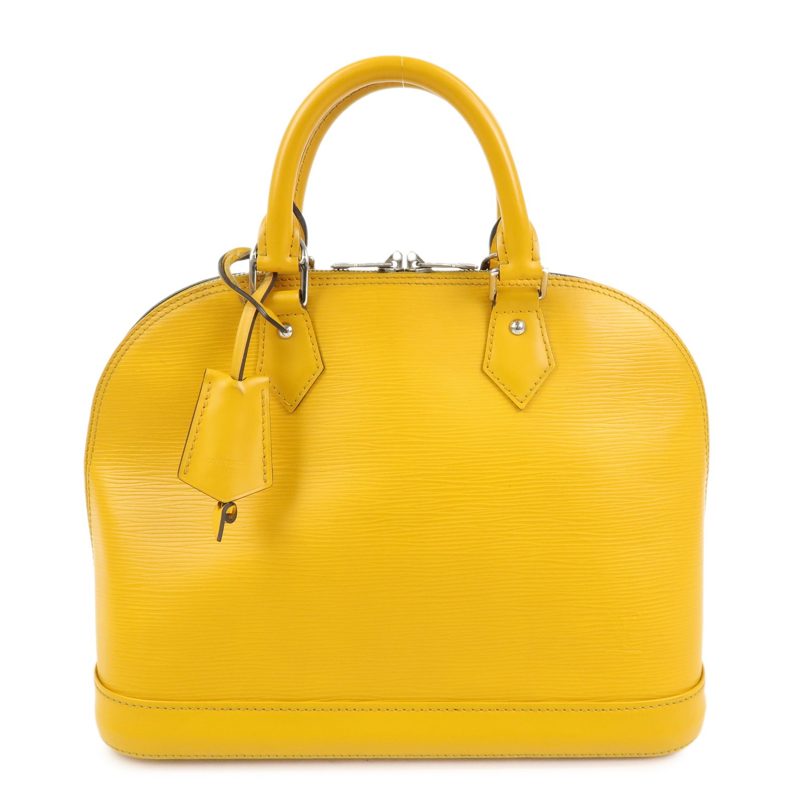 Louis Vuitton Alma Epi Leather Yellow Leather Handbag (Pre-Owned)