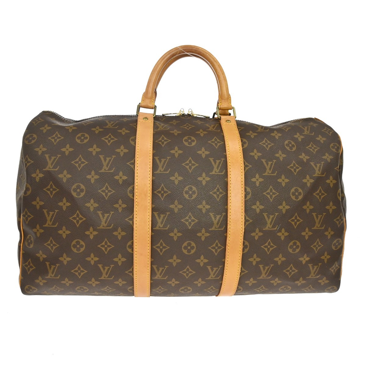 Louis Vuitton Keepall Monogram Canvas Brown Canvas Travel Bag Bag (Pre-Owned)