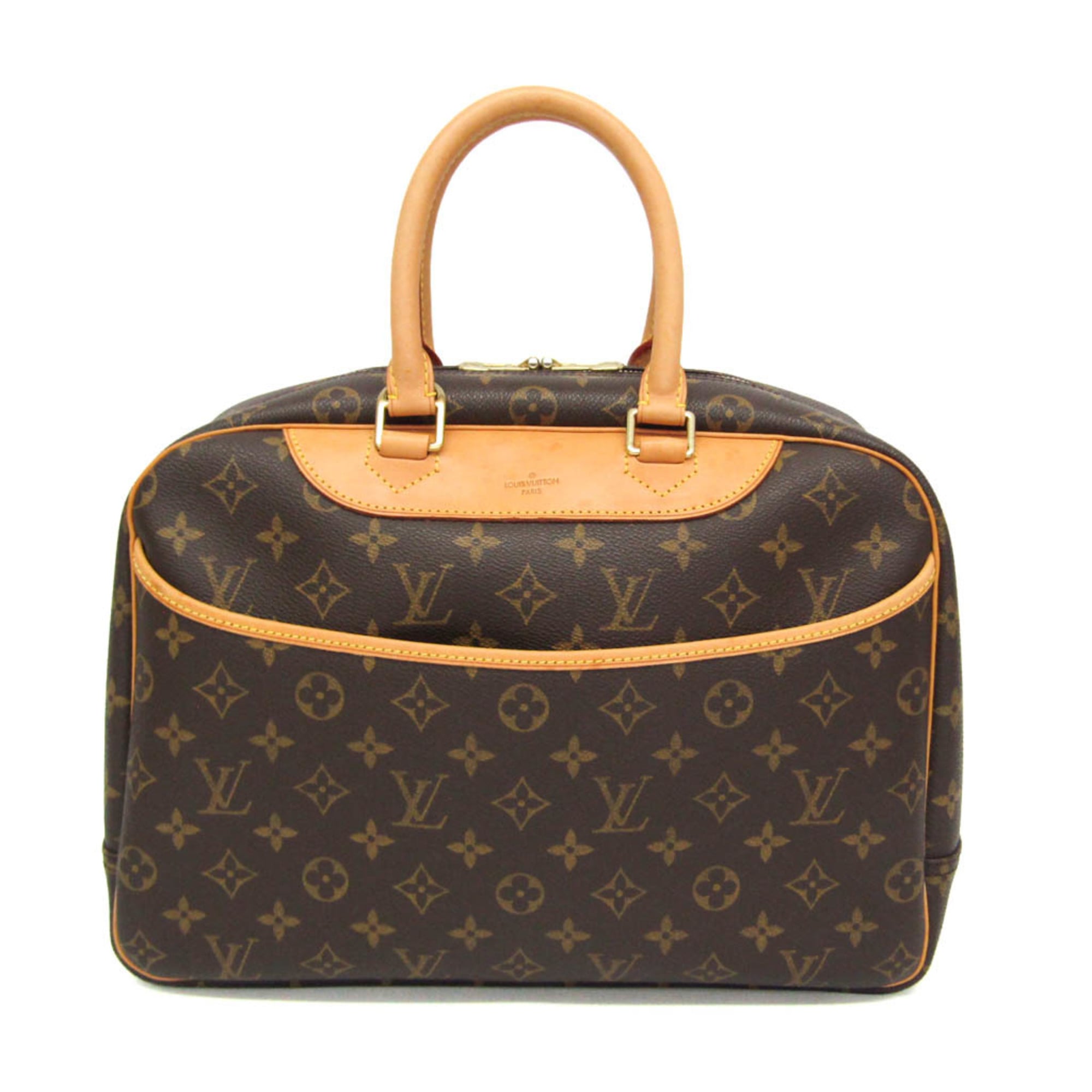 Louis Vuitton Deauville Limited Edition Since 1854 Monogram Jacquard Brown Canvas Handbag (Pre-Owned)
