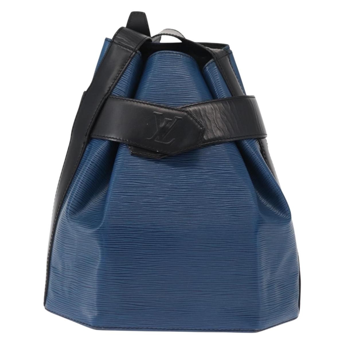 Louis Vuitton Vintage Sac D'epaule Epi Leather Blue Leather Handbag (Pre-Owned)